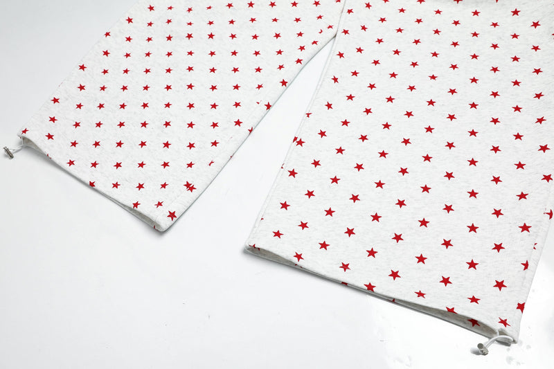 Omirad Star Print Wide-Leg Sweatpants | Streetwear