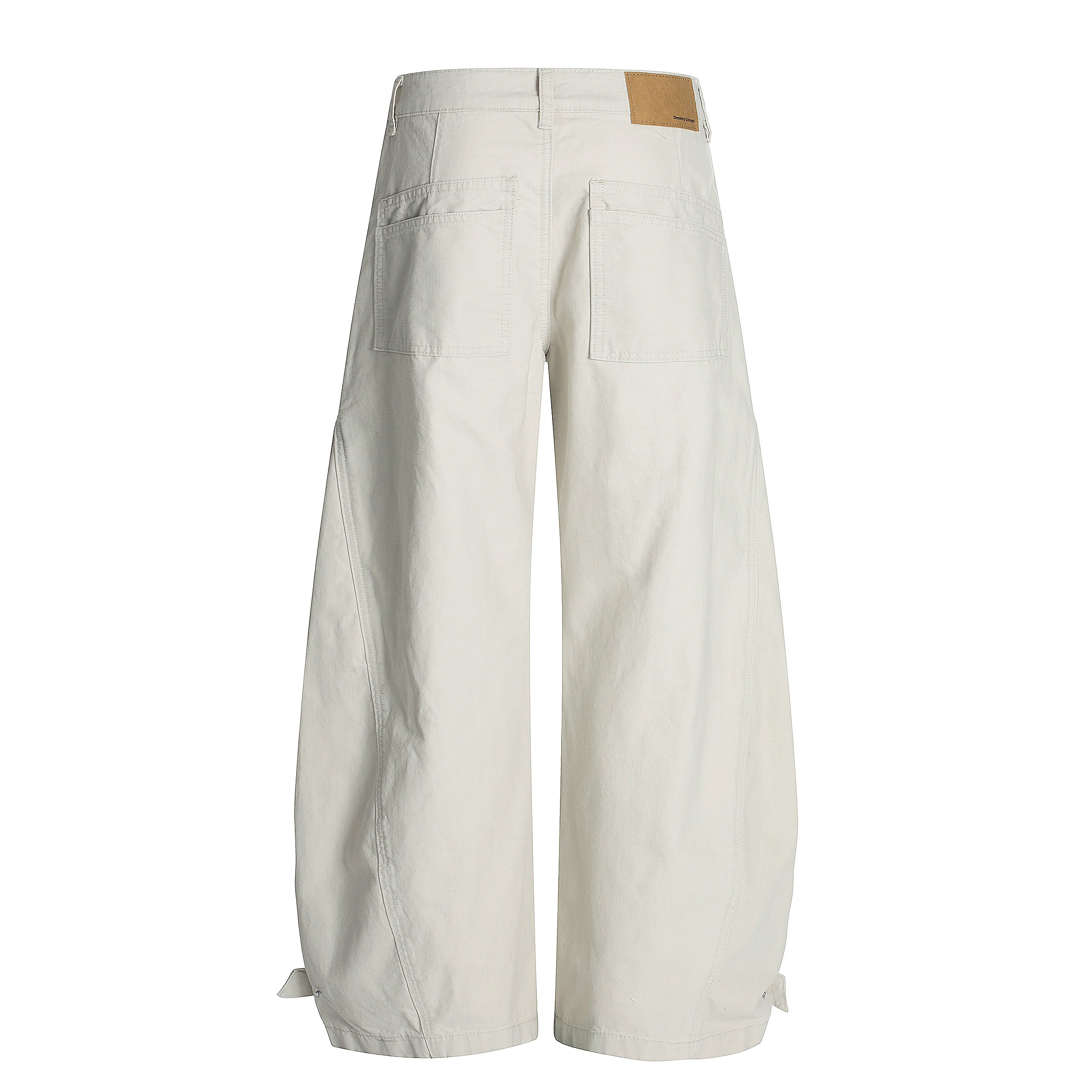 Omirad Structured Wide-Leg Utility Pants | 100% Cotton