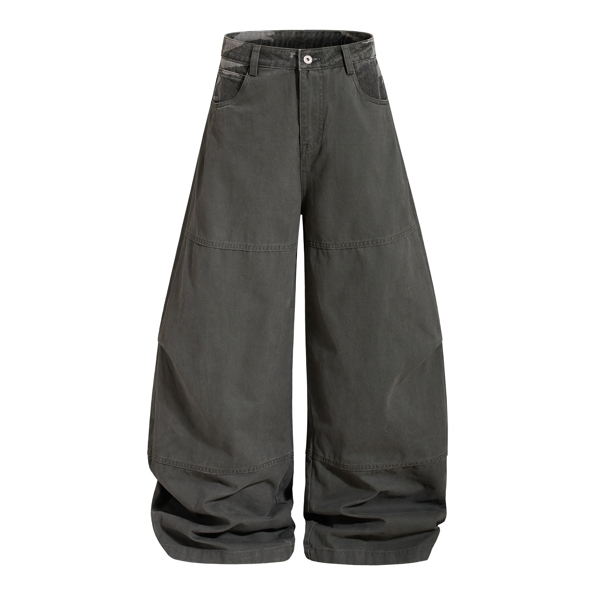 Omirad Balloon Wide-Leg Pants | Camo Contrast Streetwear