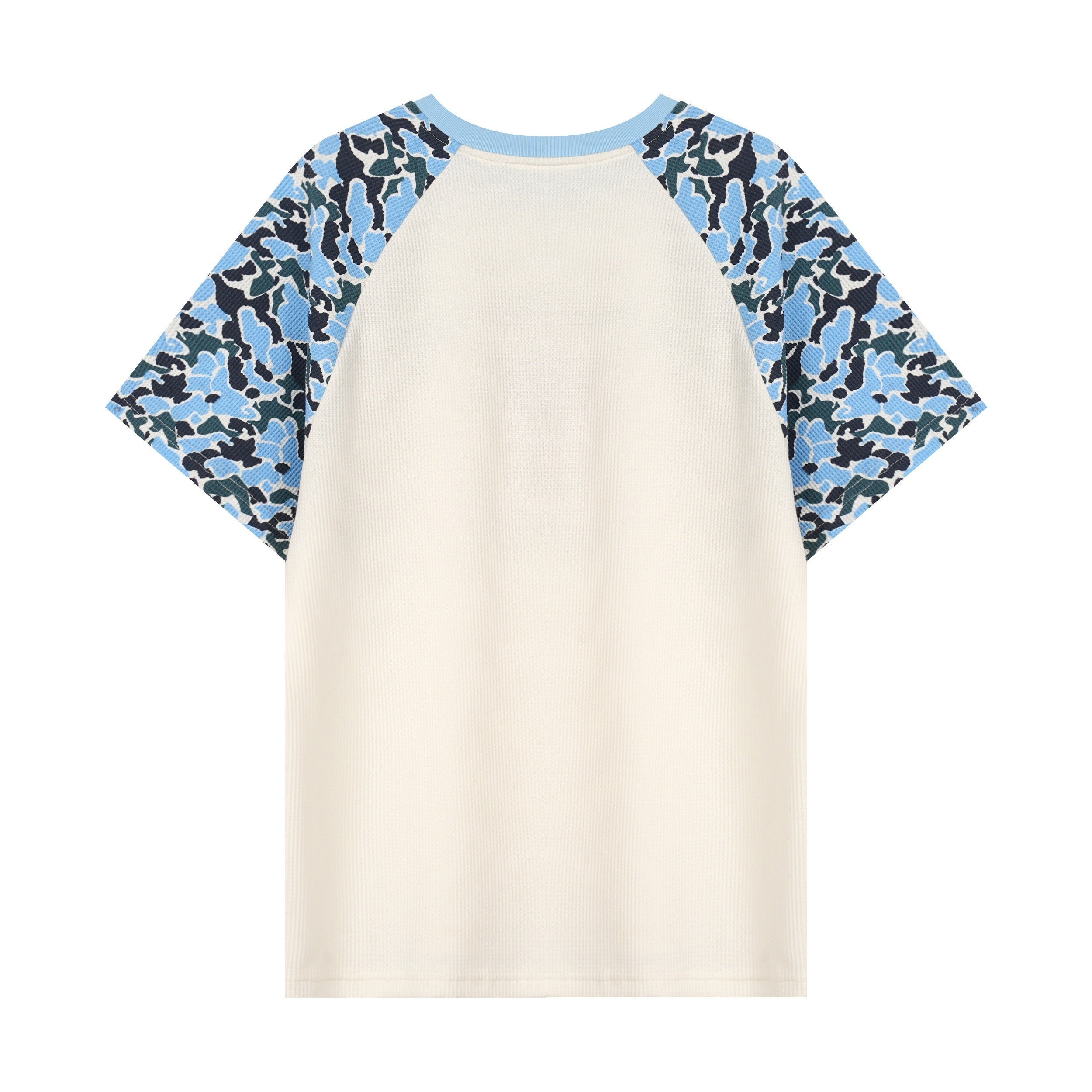 Camo Raglan Graphic T-Shirt | Streetwear Varsity Tee