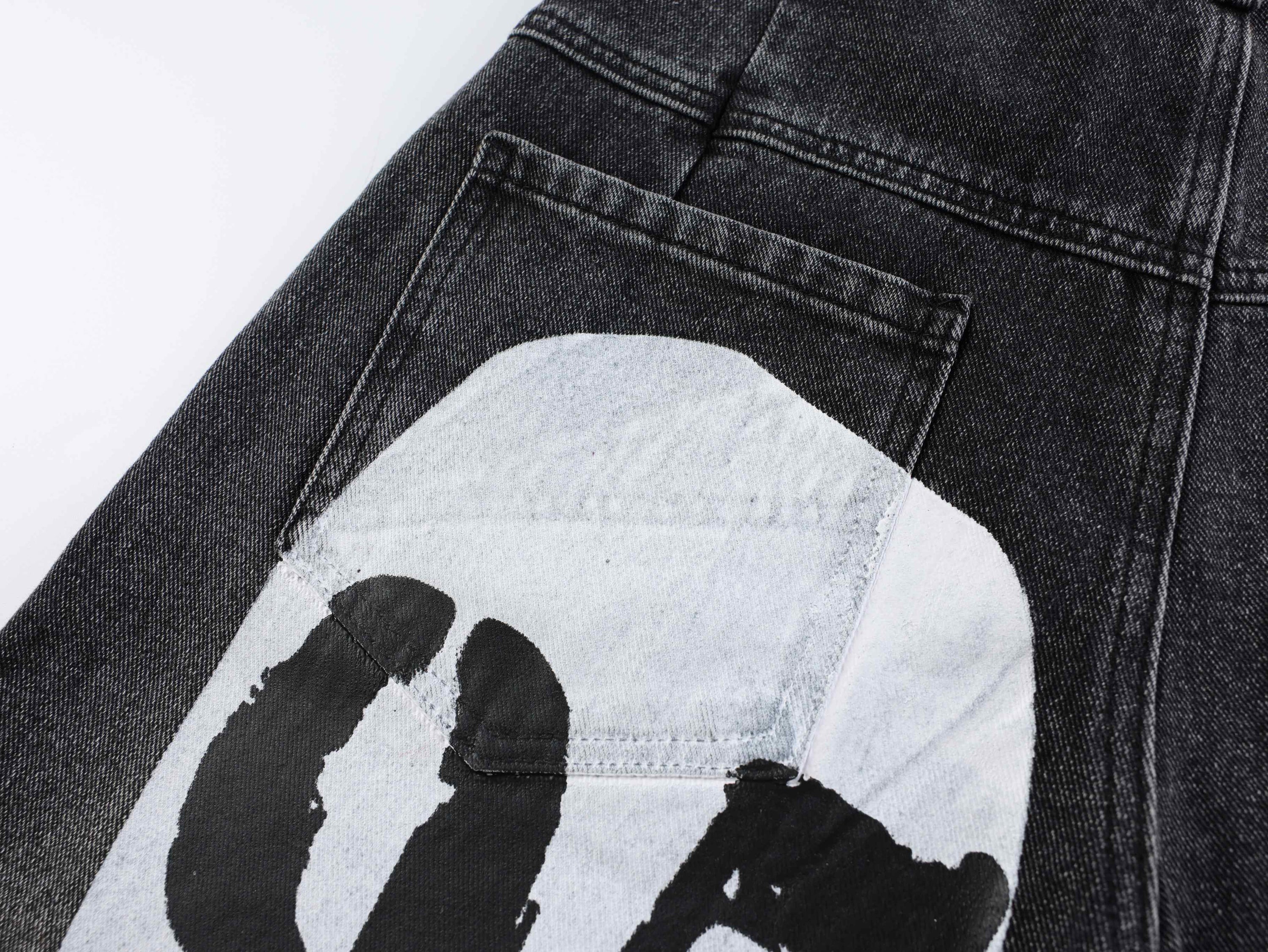 Omirad 1990 Graphic Wide-Leg Jeans | Retro Streetwear Denim