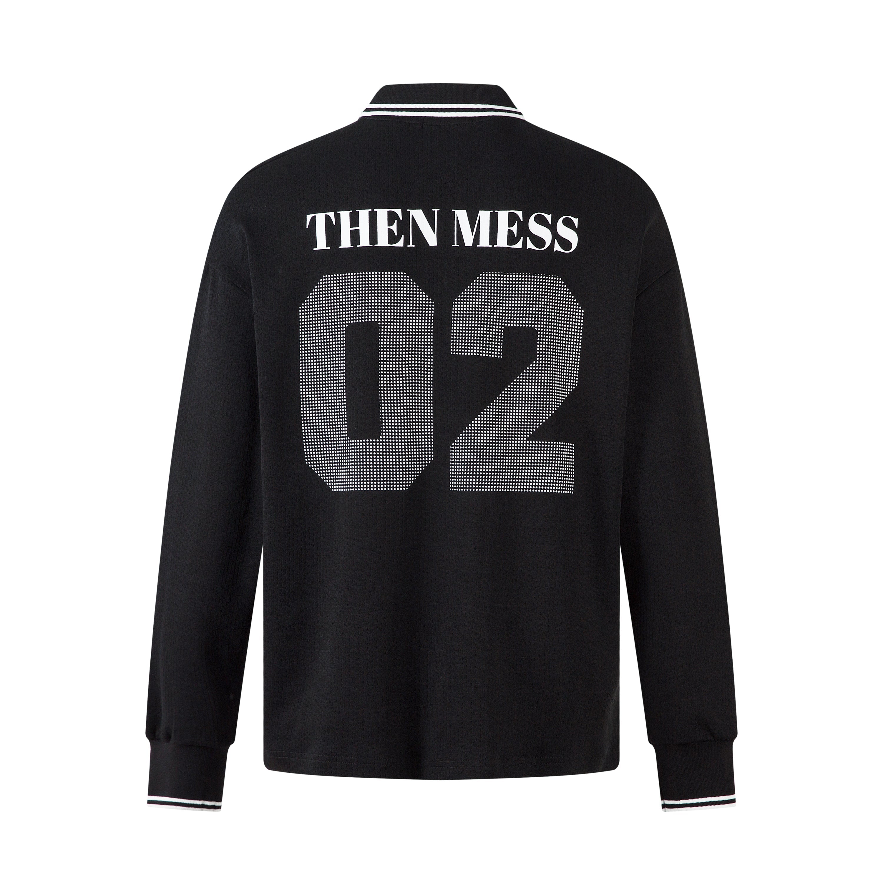 Varsity Mesh Polo Long Sleeve | Number 02 Collegiate Shirt
