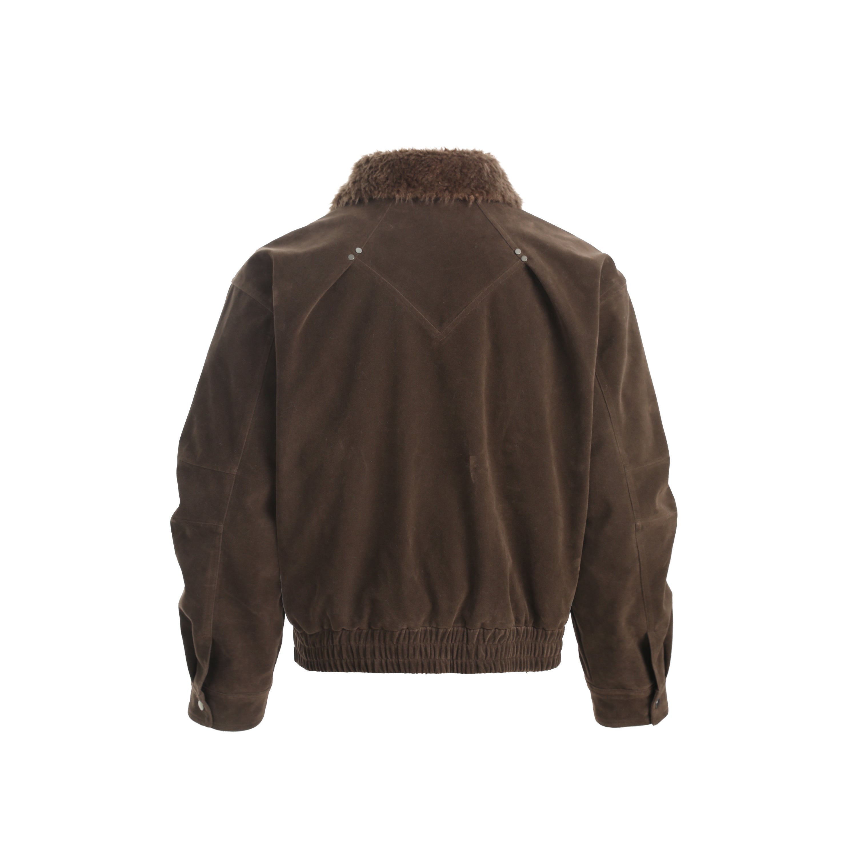 Faux-Fur Collar Vintage Bomber Jacket | Retro Aviator Style