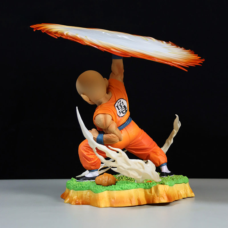 Dragon Ball Z Krillin Action Figure - Energy Attack Pose, 25cm Tall, 1kg, Collectible Figurine