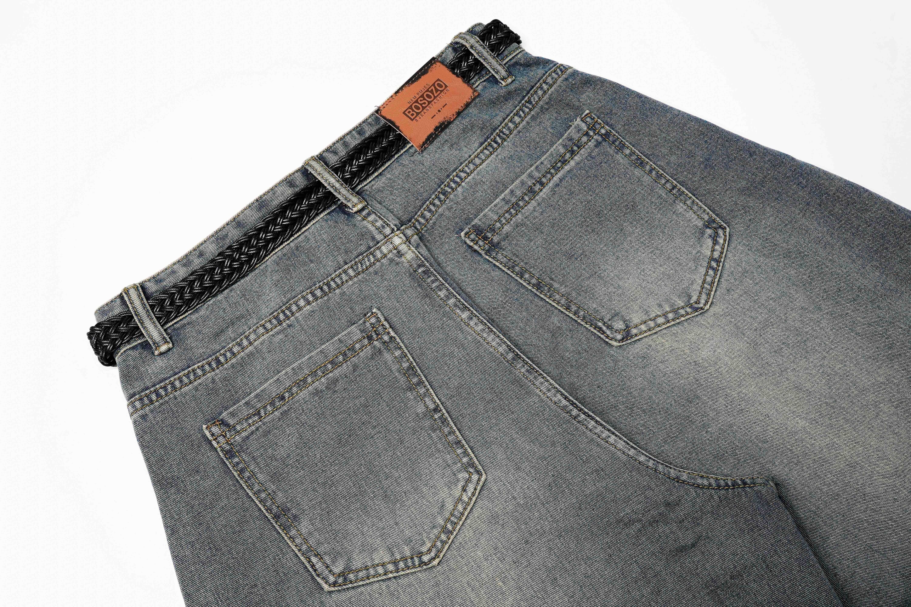 Omirad Layered Cargo Arc Jeans | Wide Leg Streetwear Denim