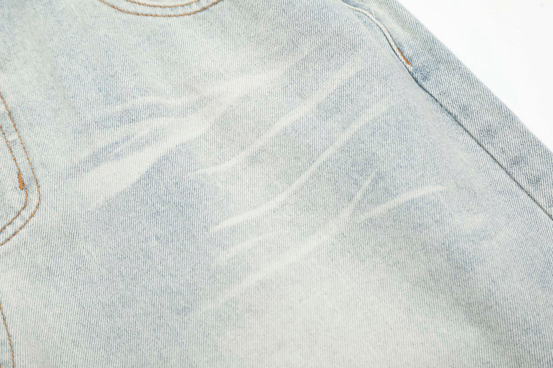 Light Washed Wide-Leg Jeans | Oversized Baggy Denim