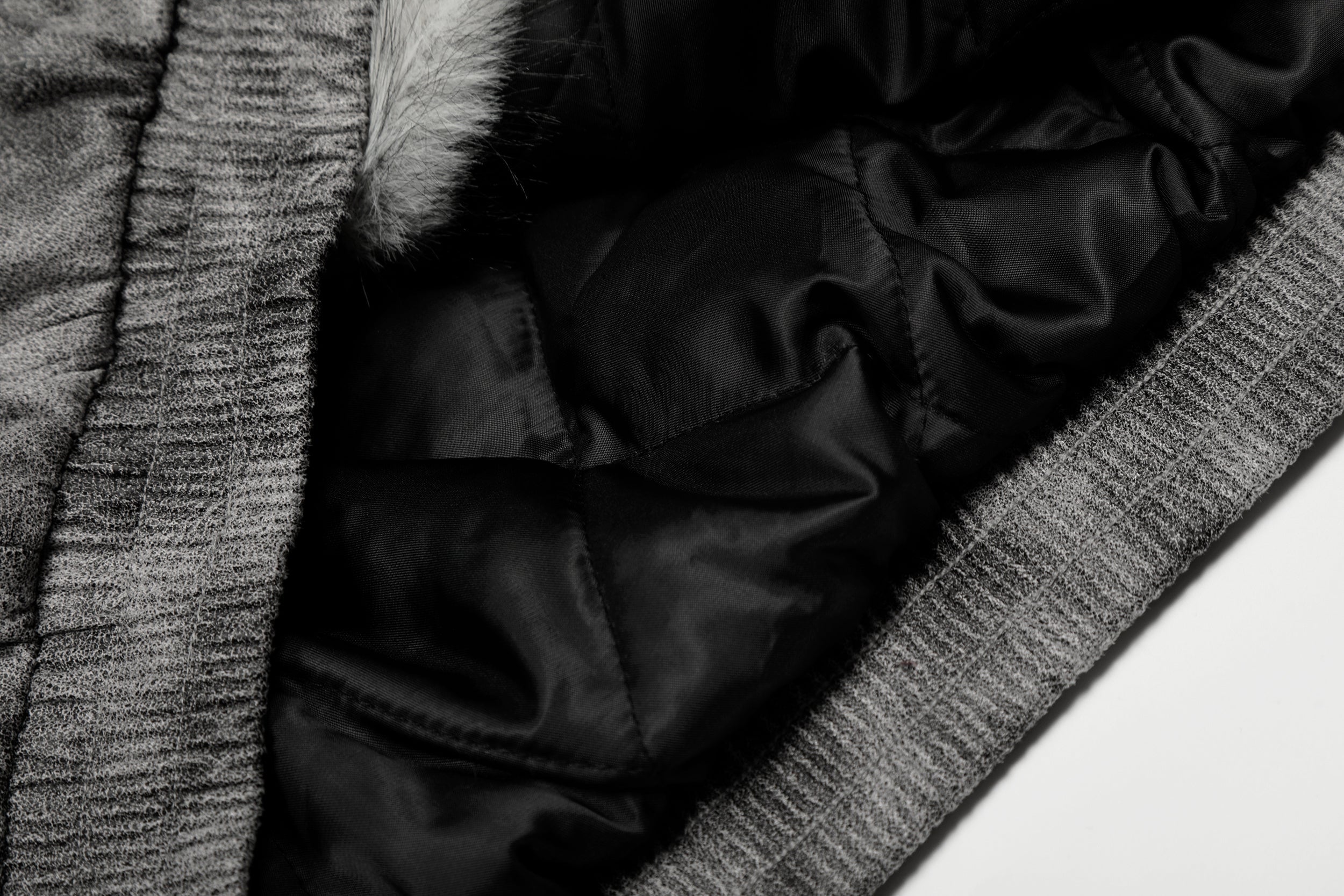 Washed Faux-Fur Hooded Bomber Jacket | Streetwear Winter Coat