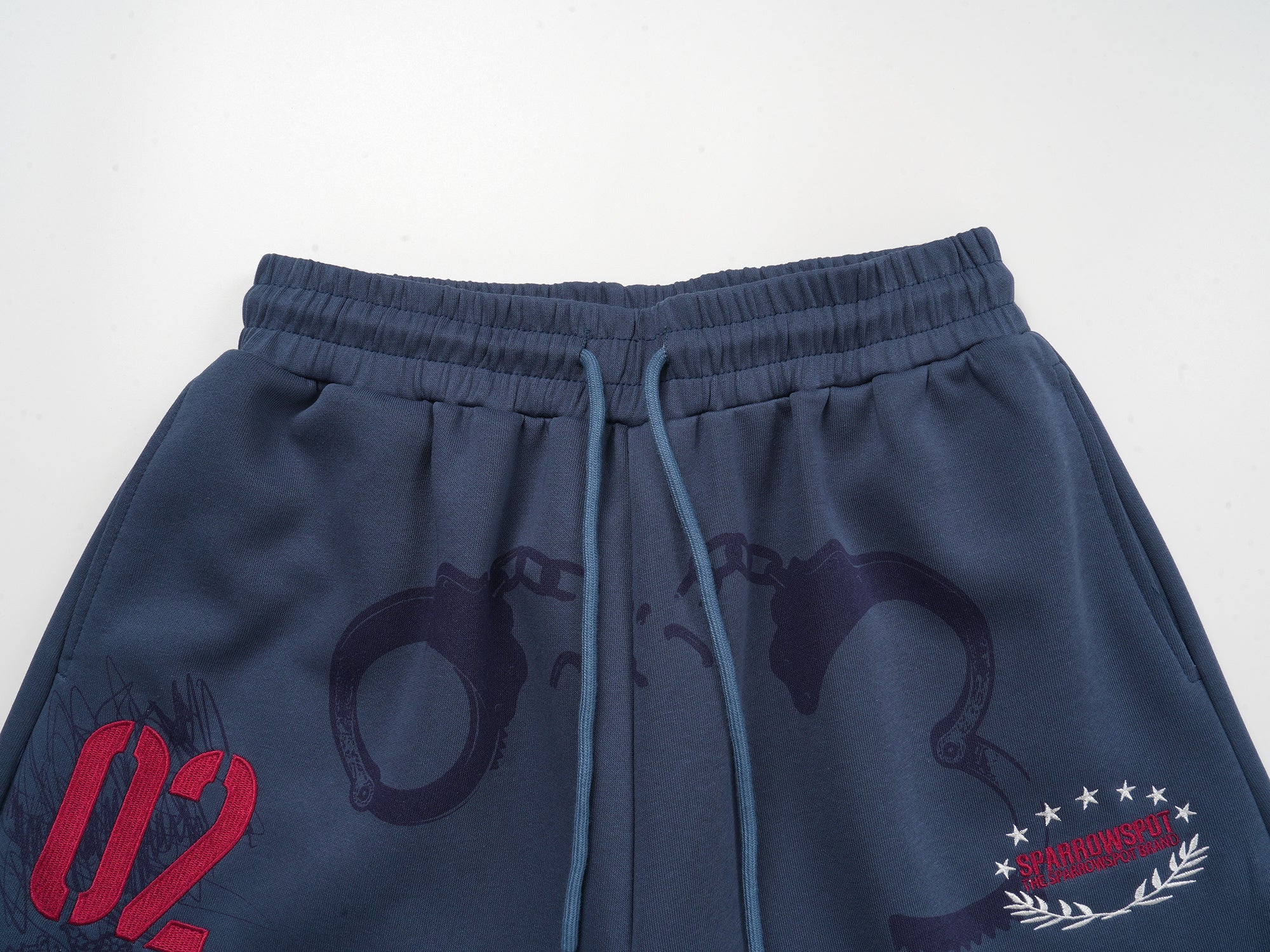 Omirad Sketch Graphic Wide-Leg Sweatpants | Street Style