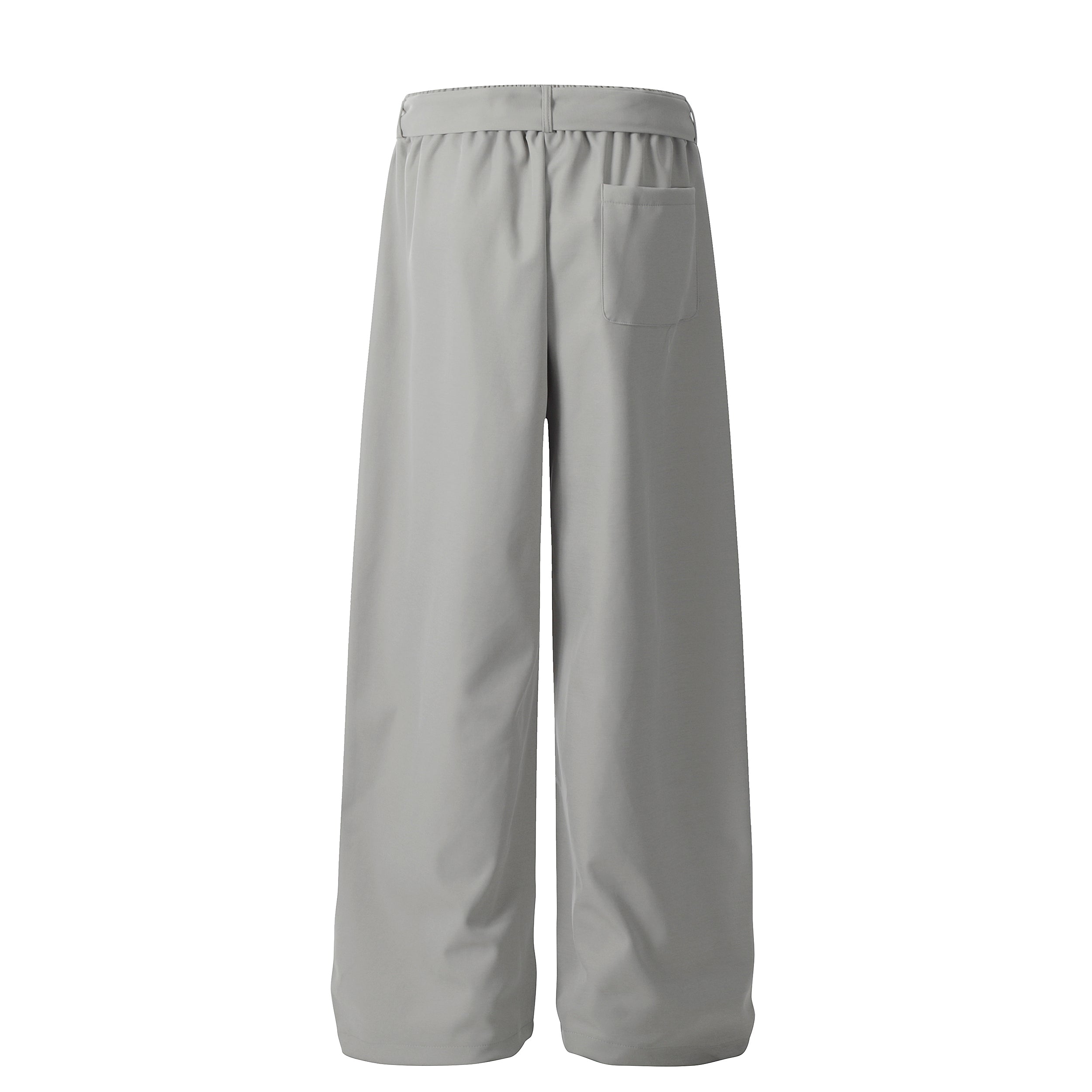Omirad Asymmetric Wrap-Belt Wide-Leg Pants | SEAKOFF
