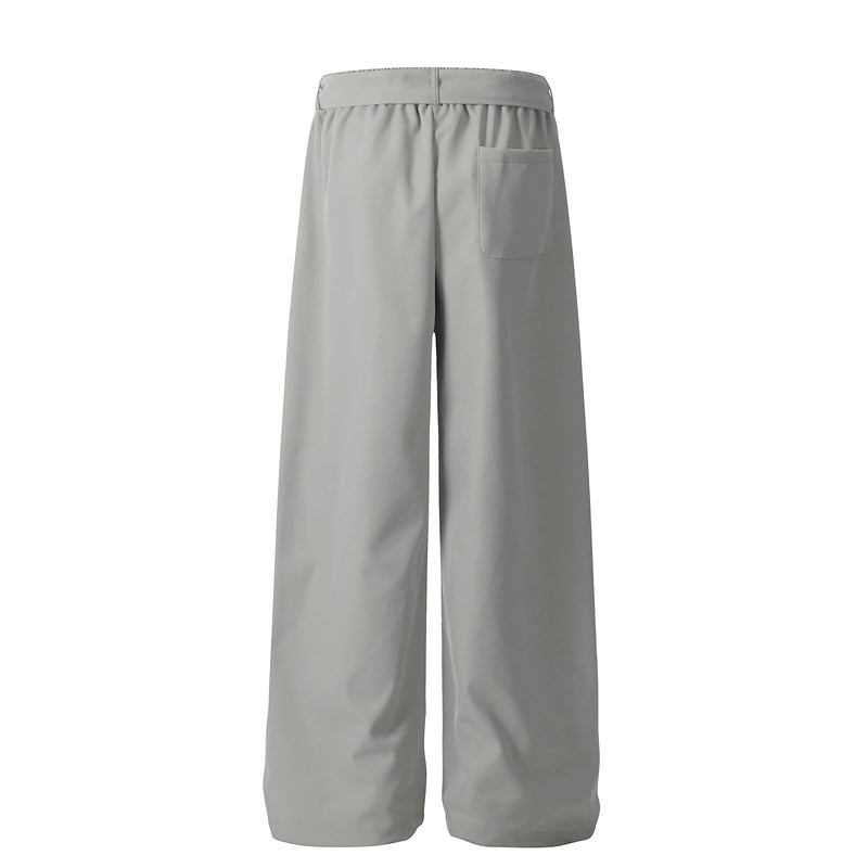 Omirad Asymmetric Wrap-Belt Wide-Leg Pants | SEAKOFF