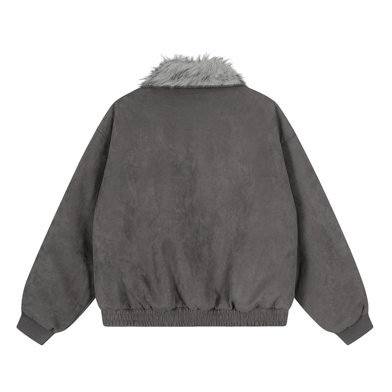 Omirad Patchwork Fur-Lined Bomber Jacket | Street Style