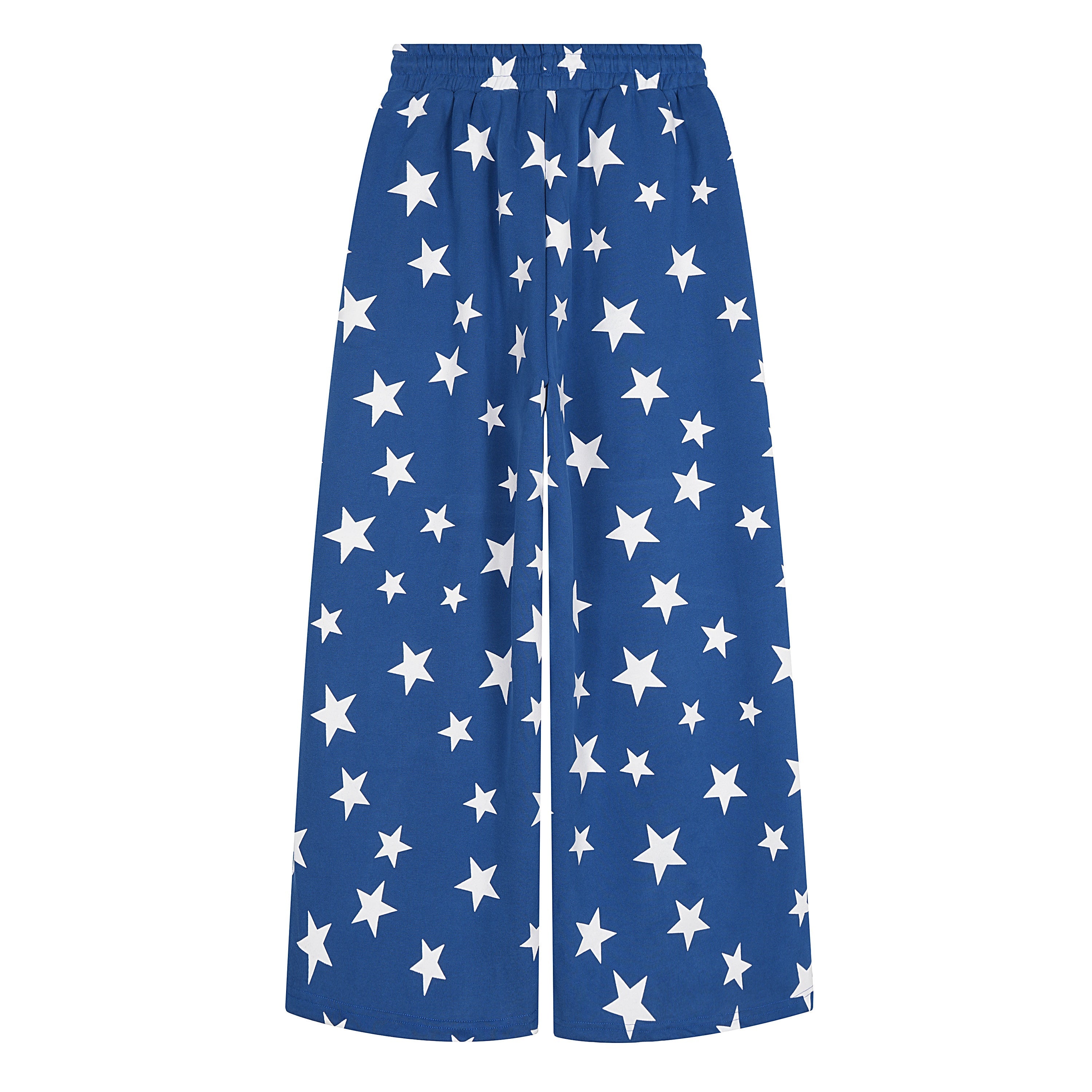 All-Over Star Print Wide-Leg Sweatpants | Streetwear Style