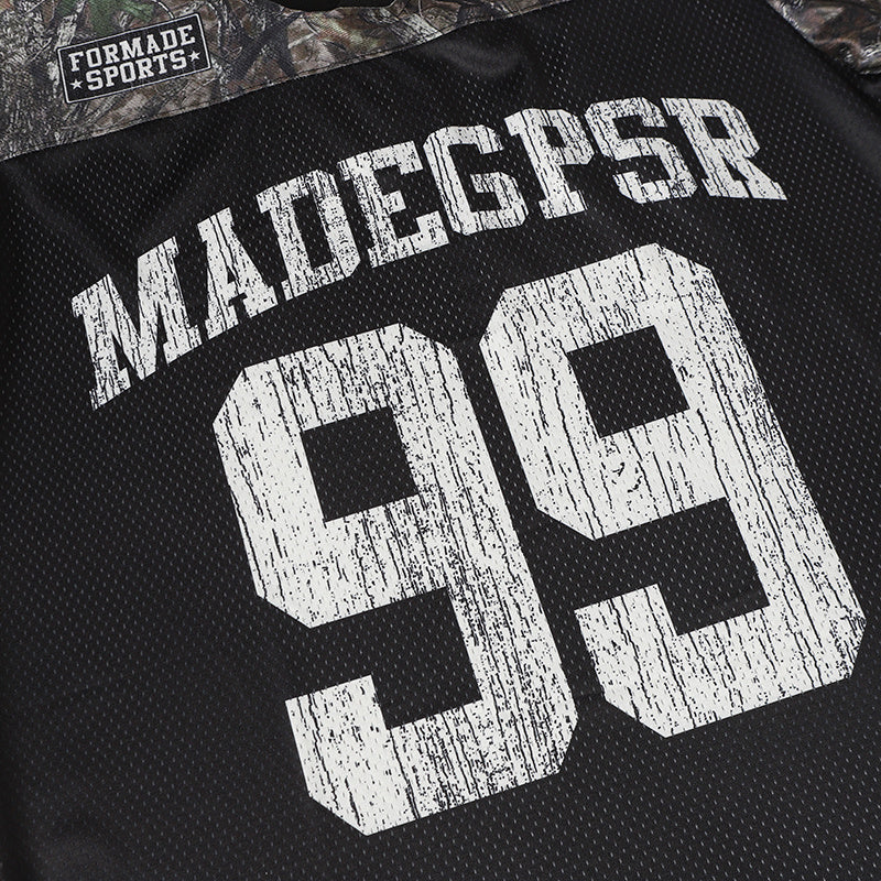 Camo Performance Football Jersey | Streetwear Varsity Style