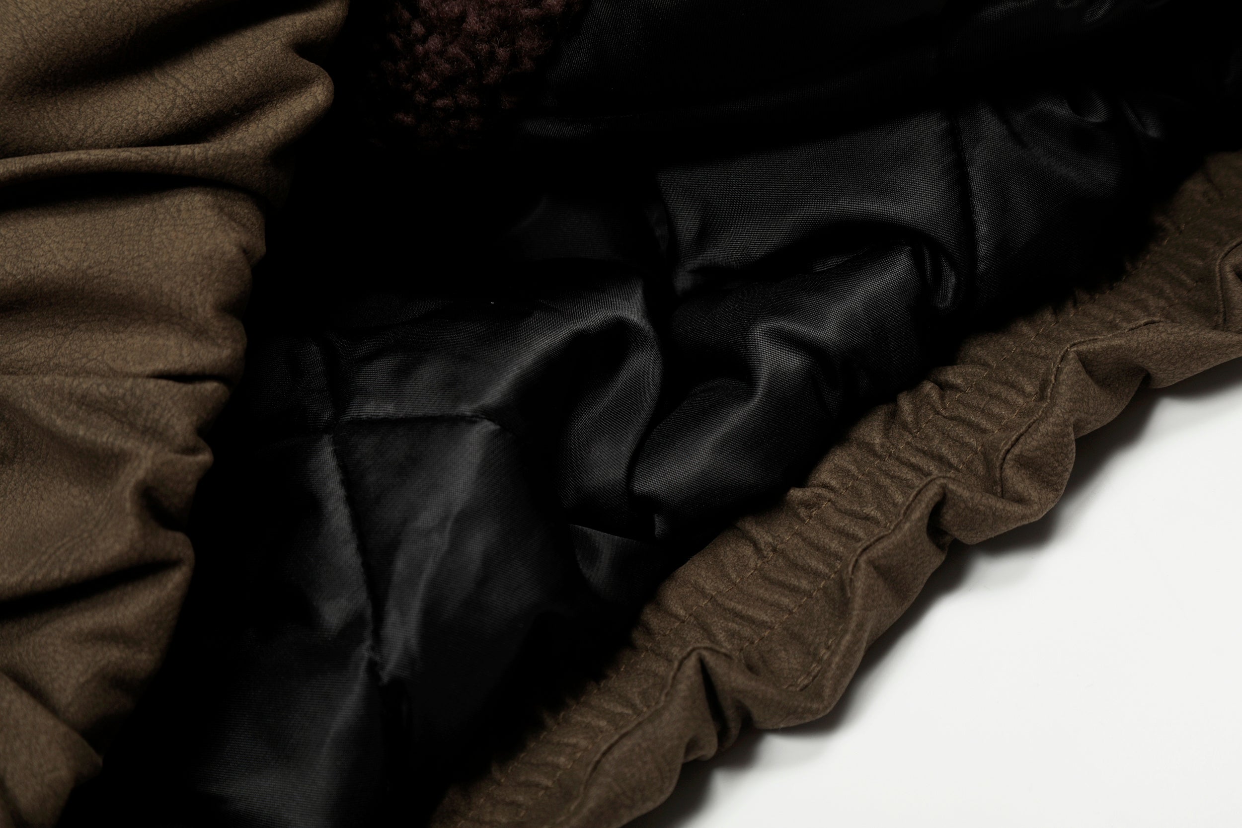 Omirad Suede-Effect Bomber Jacket | Faux Fur Collar