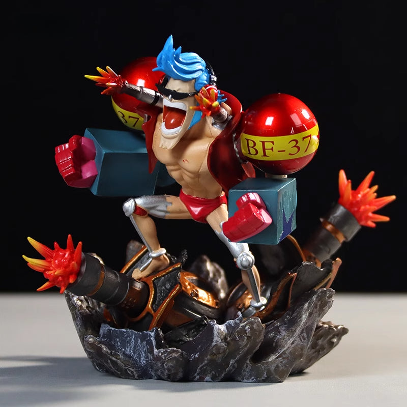 Franky Action Figurine – 12.5cm with BF-37 Bombs and Rocket Launchers, Limited Edition – One Piece Collectible