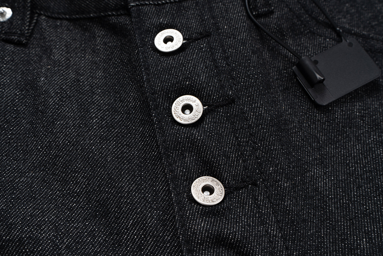 Omirad High-Rise Button Fly Wide-Leg Raw Denim Jeans