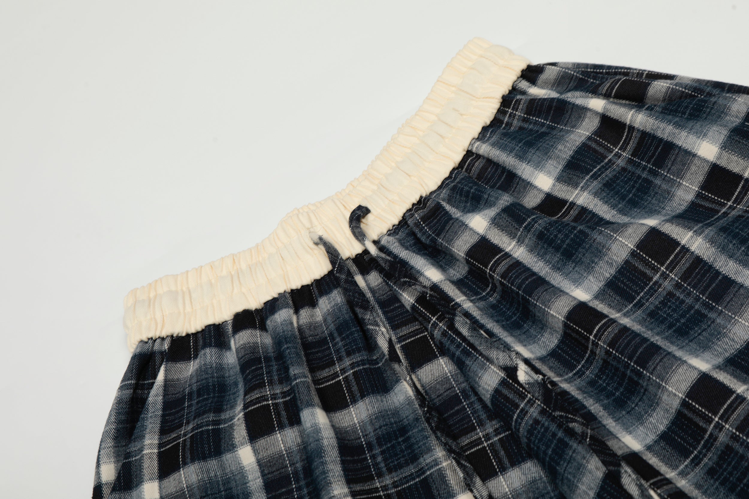 Plaid Cargo Wide-Leg Pants | Patchwork Streetwear Trousers