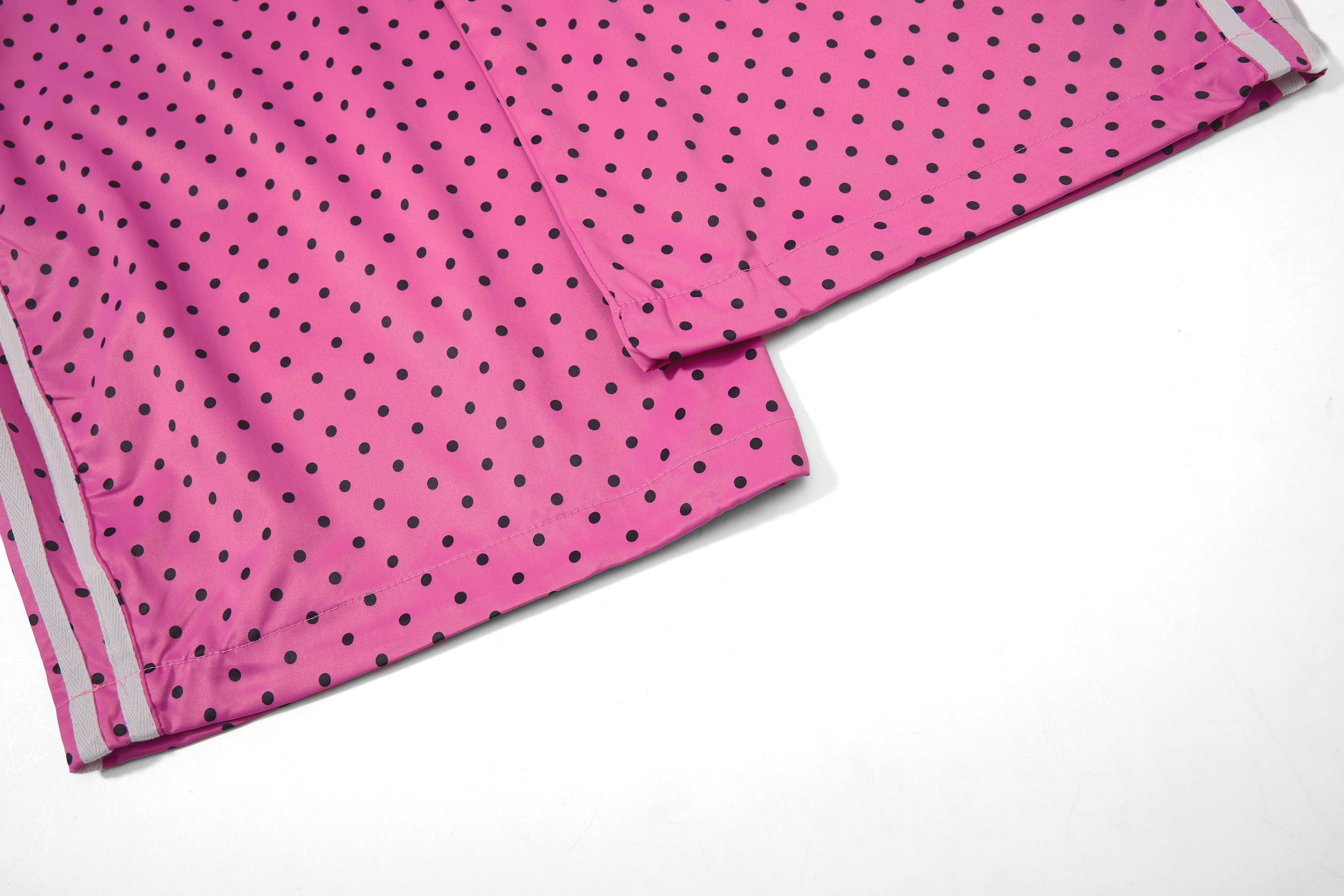 Polka Dot Wide-Leg Track Pants with Side Stripes | SEAKOFF