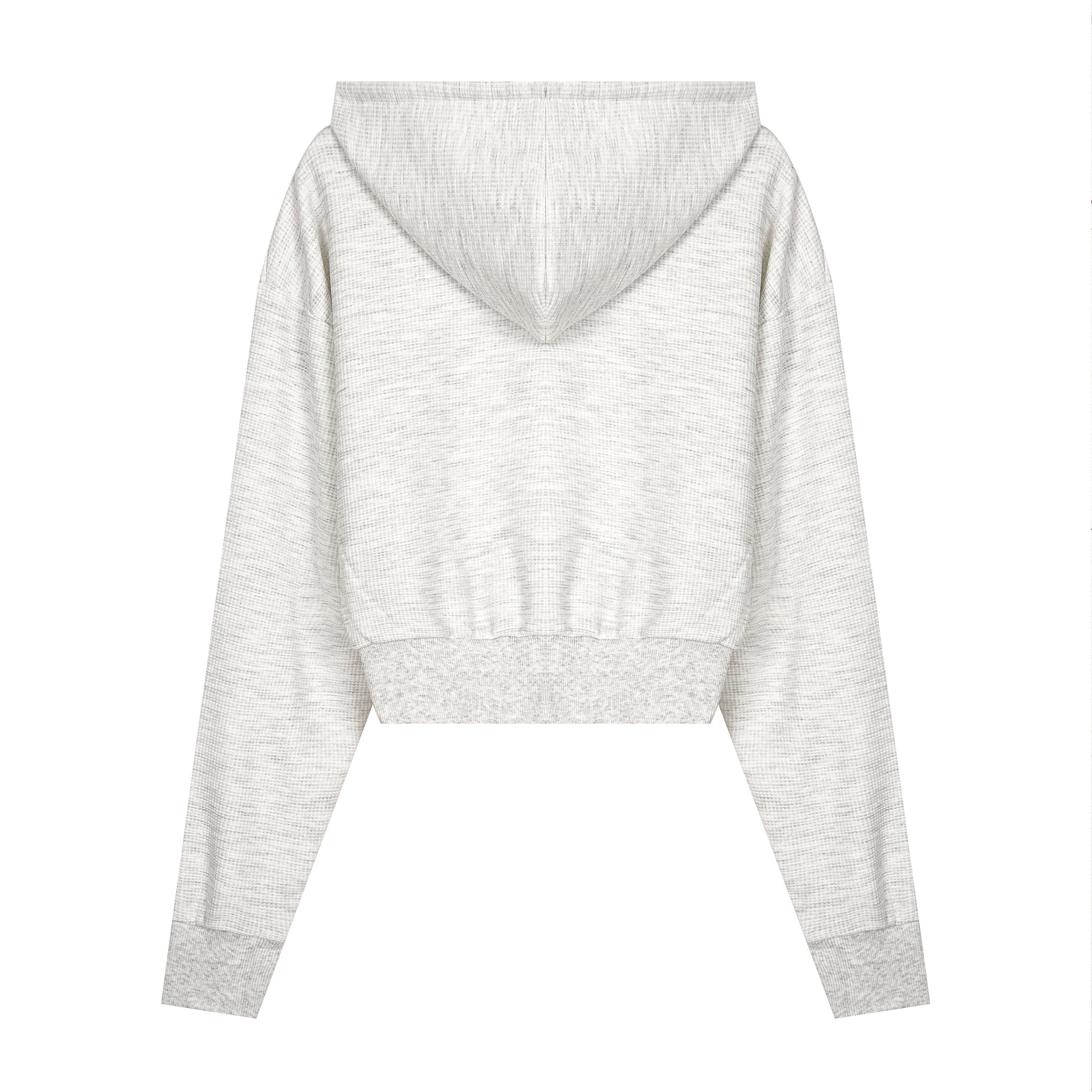 Studded Cross Cropped Zip Hoodie | Leopard & Heather