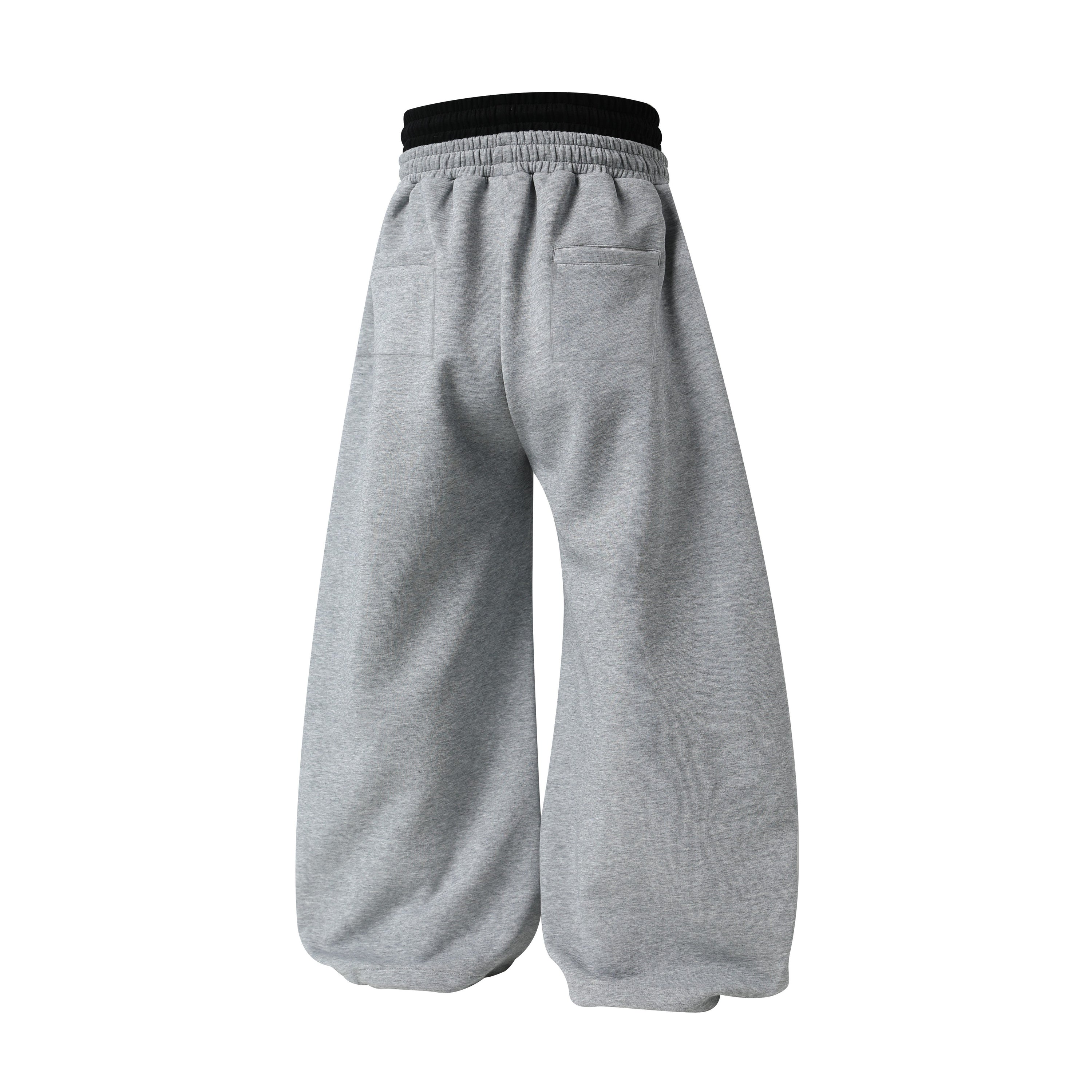 Omirad 77 Patchwork Wide-Leg Sweatpants | Streetwear