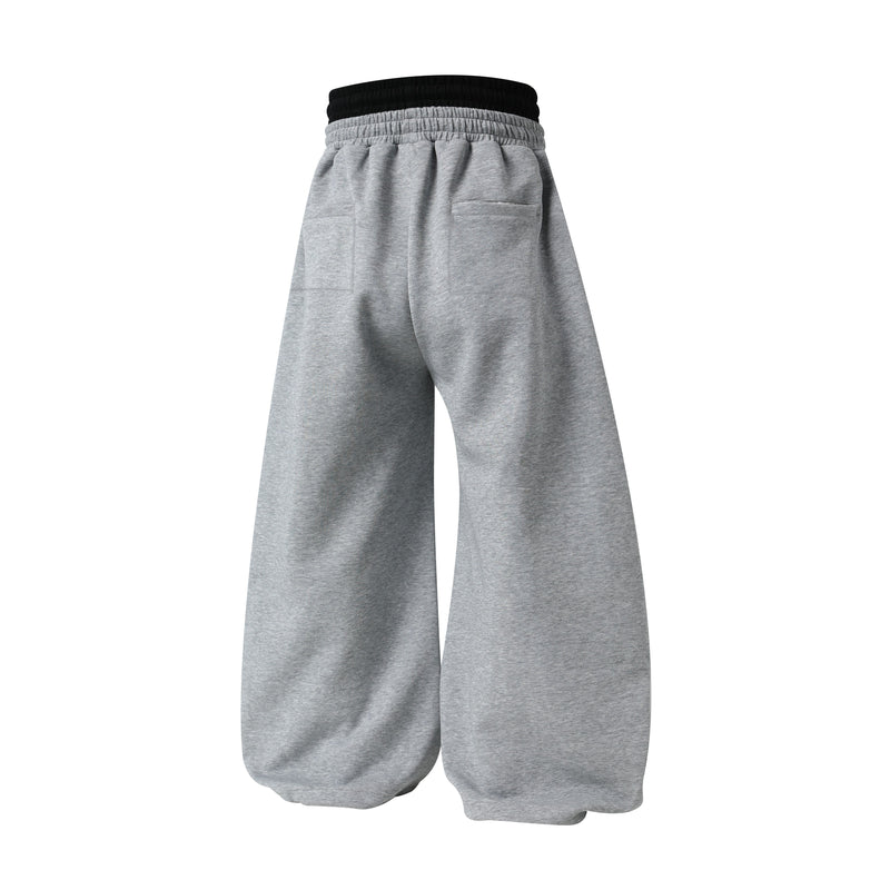 Omirad 77 Patchwork Wide-Leg Sweatpants | Streetwear