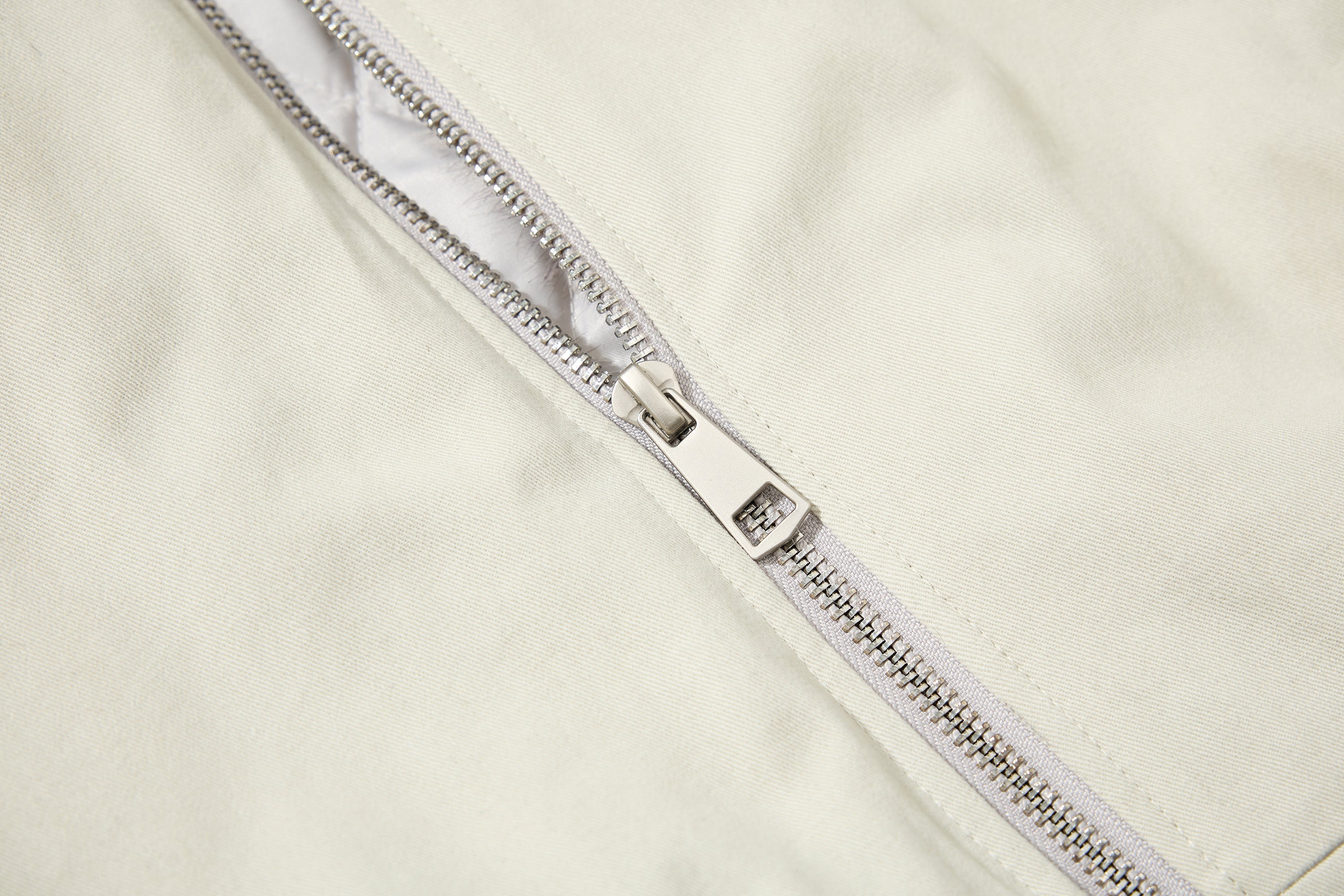 Studded Faux Fur-Trim Hooded Bomber Jacket | Washed Cotton