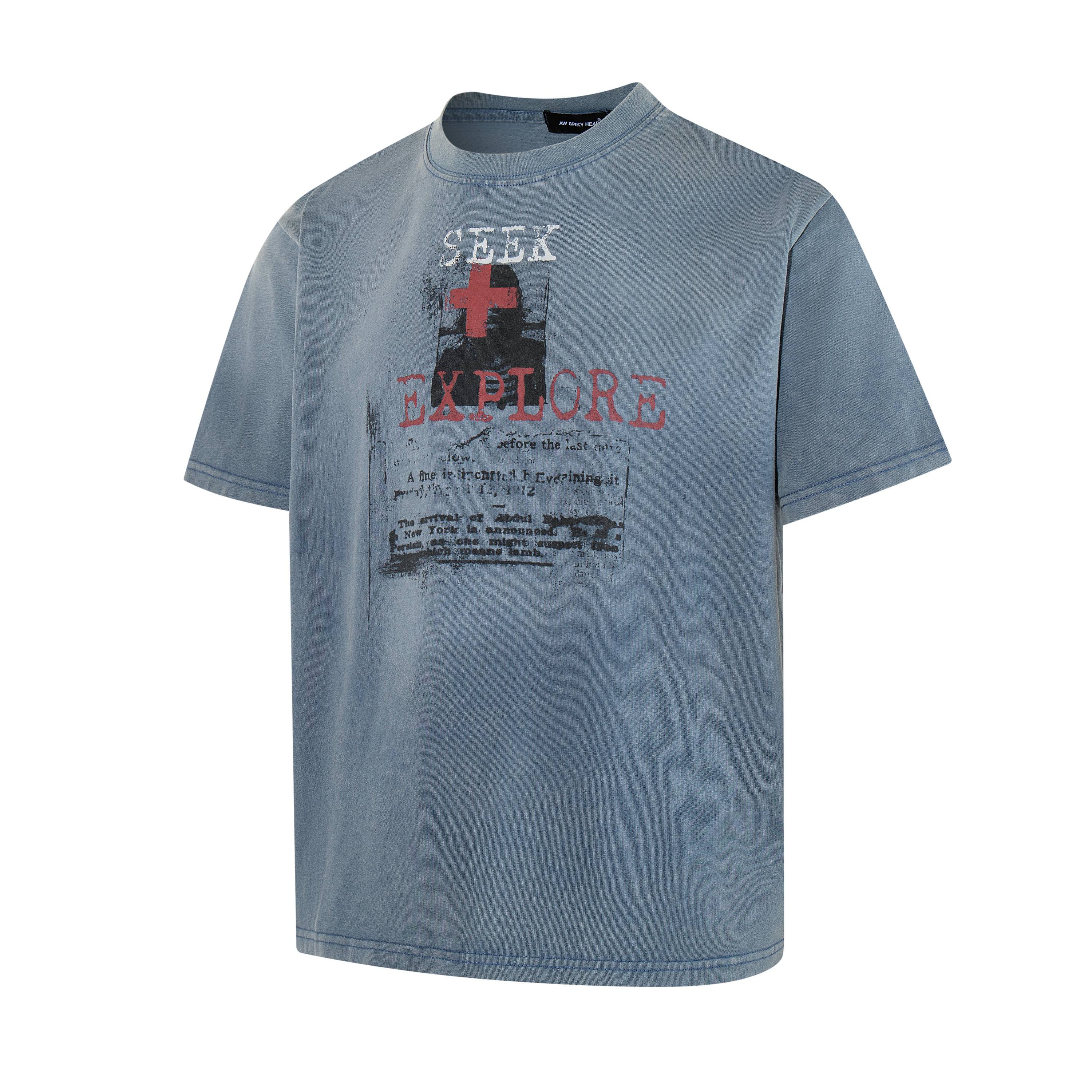 Seek & Explore Vintage Washed Graphic T-Shirt | Streetwear