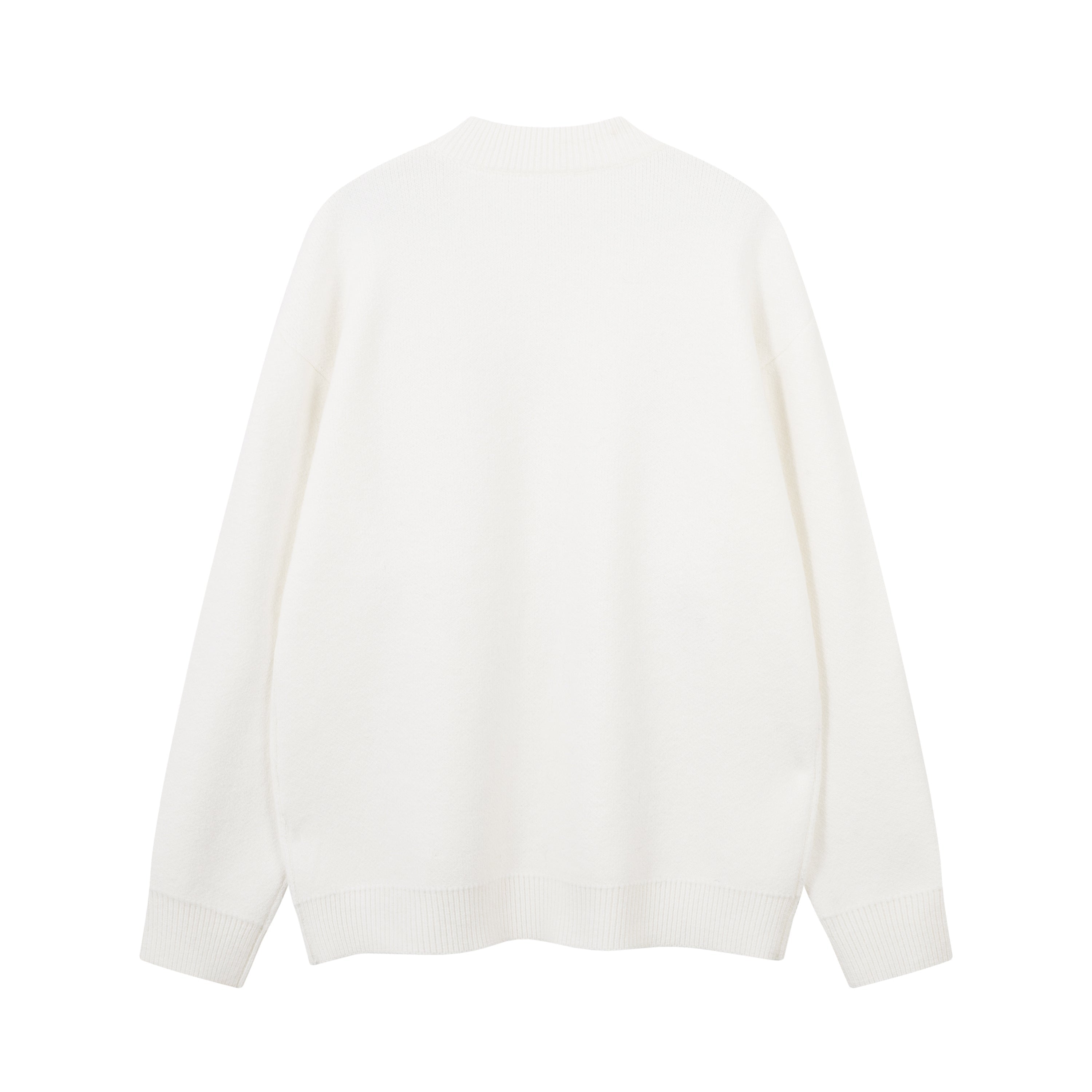 Omirad Faux-Fur Lettering Knit Sweater | Bold Streetwear