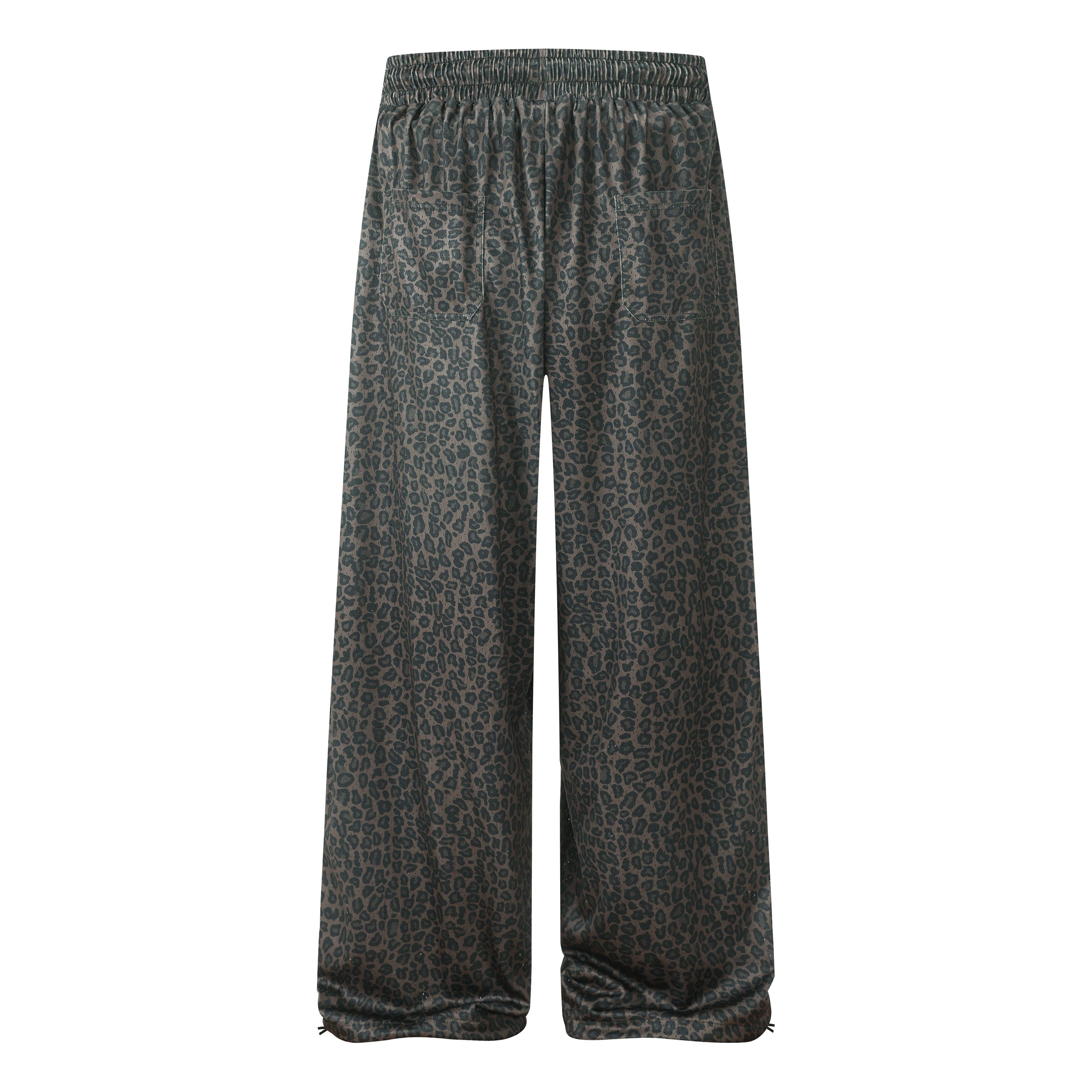 Omirad Leopard Wash Wide-Leg Sweatpants | Y2K Streetwear