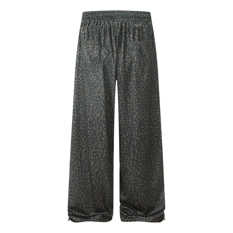 Omirad Leopard Wash Wide-Leg Sweatpants | Y2K Streetwear