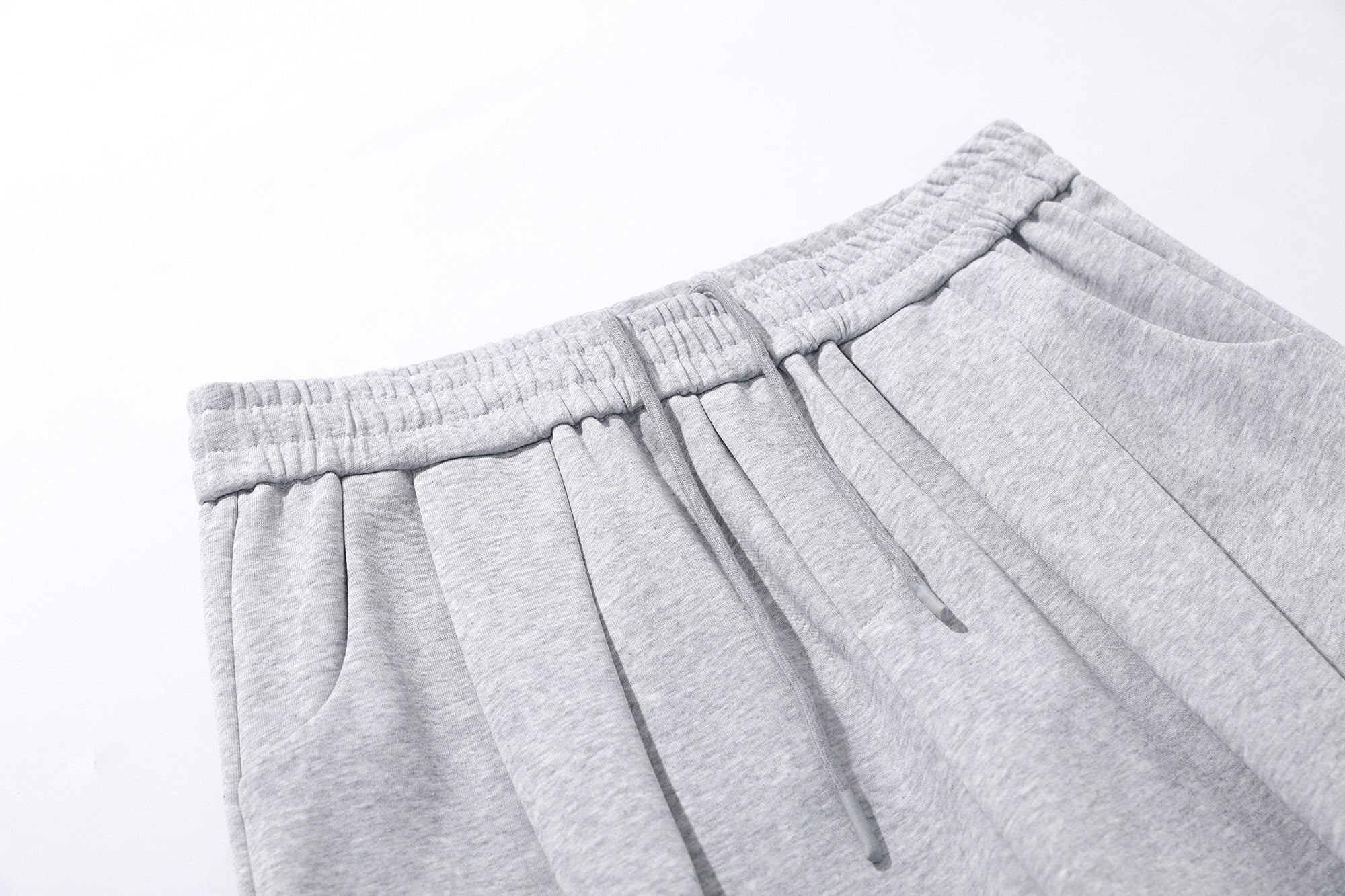 Sculpted 3D Pleat Wide-Leg Sweatpants | Oversized Fit