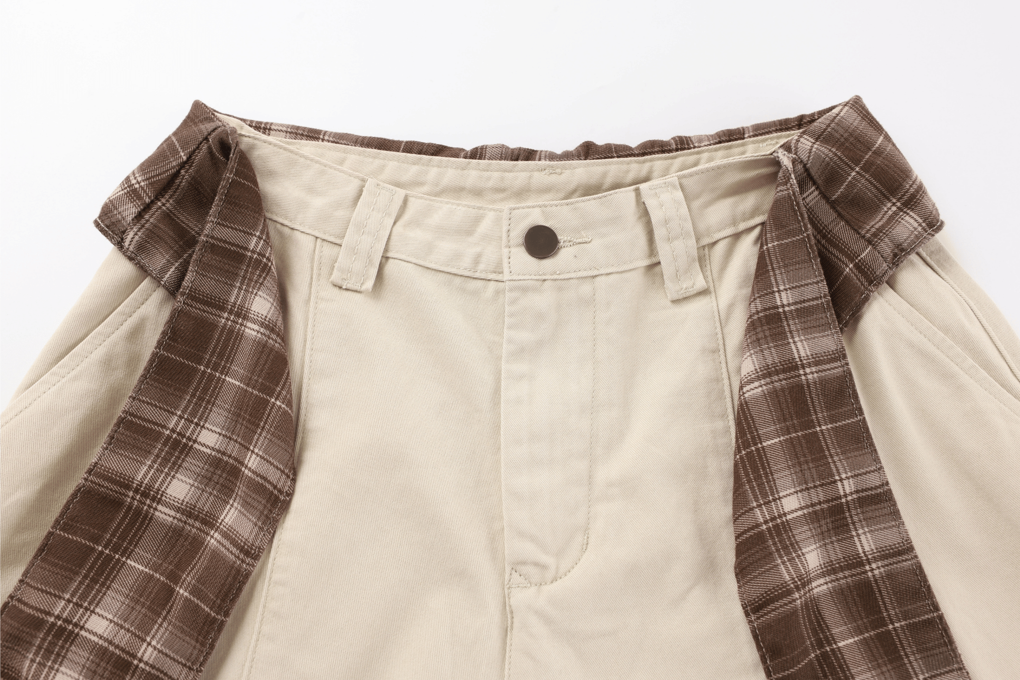 Scarf-Waist Barrel Pants | Wide-Leg Cotton Trousers