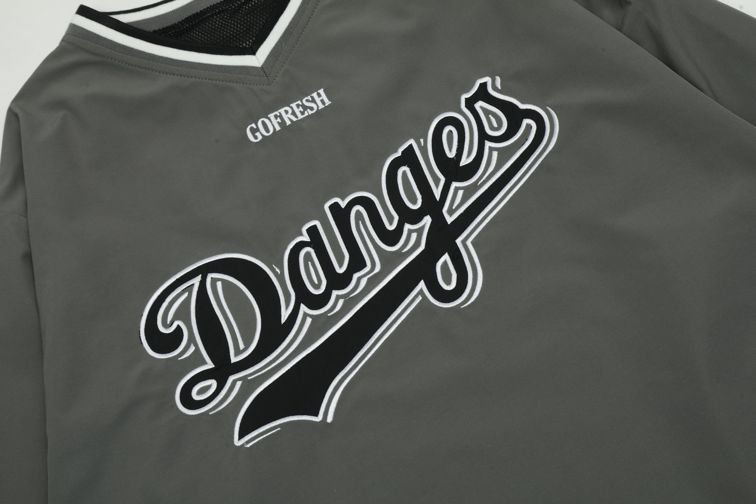 Danges Varsity Windbreaker Pullover | Oversized Streetwear Top