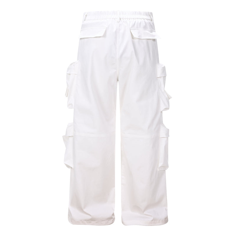 Rhndefairs Graphic Cargo Wide-Leg Pants | Street Style