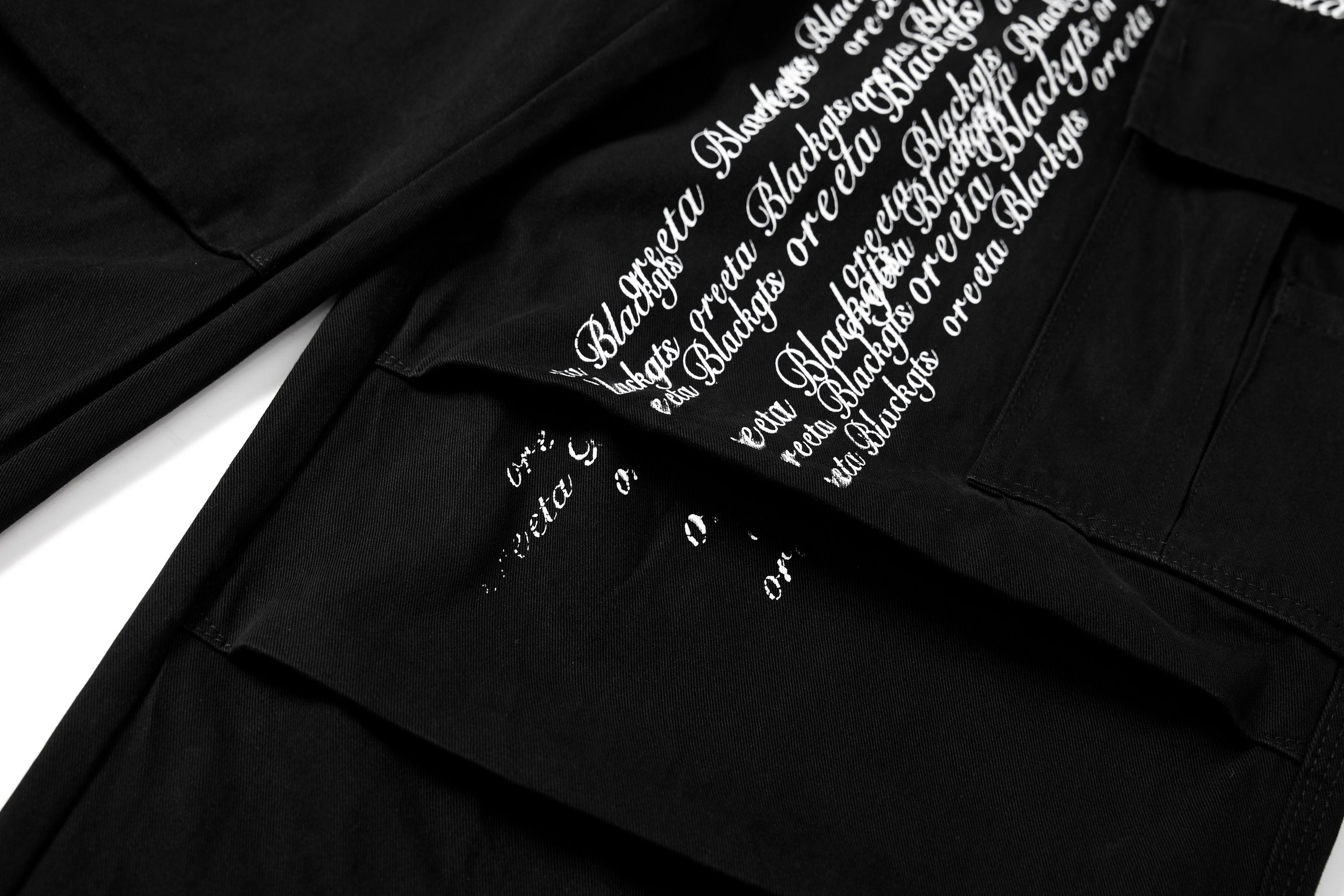 Omirad Cross Script Cargo Pants | Vintage Wash Streetwear