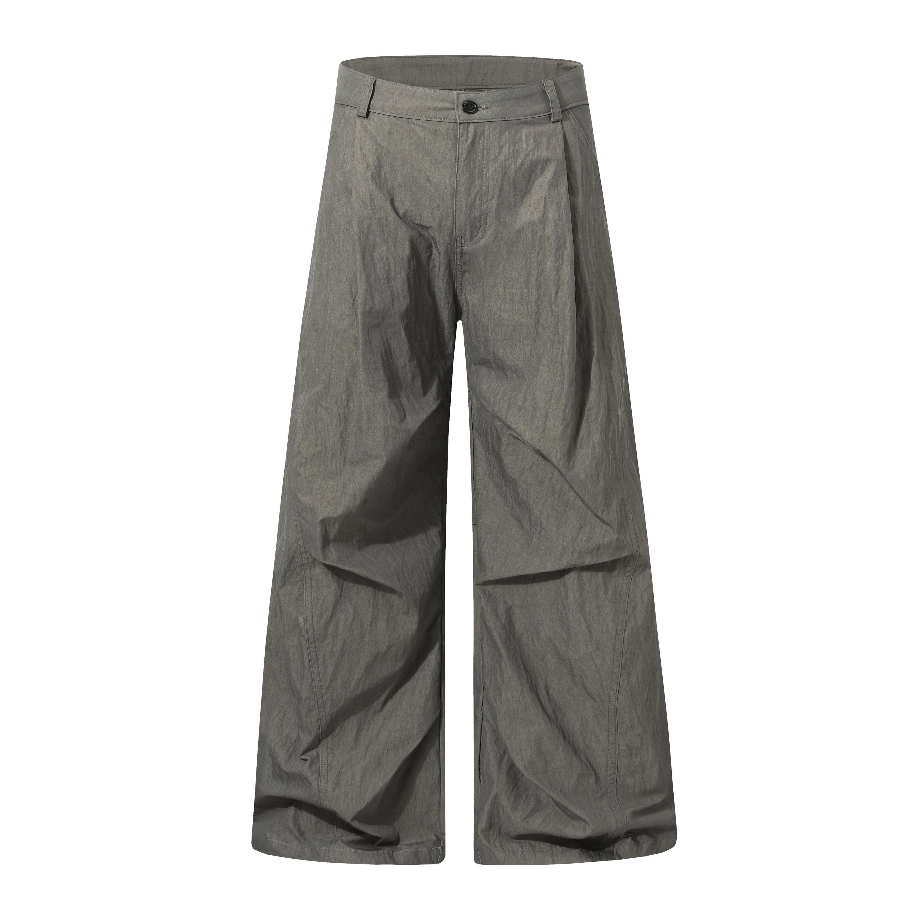 Omirad Crinkled Wide-Leg Nylon-Cotton Trousers | SEAKOFF