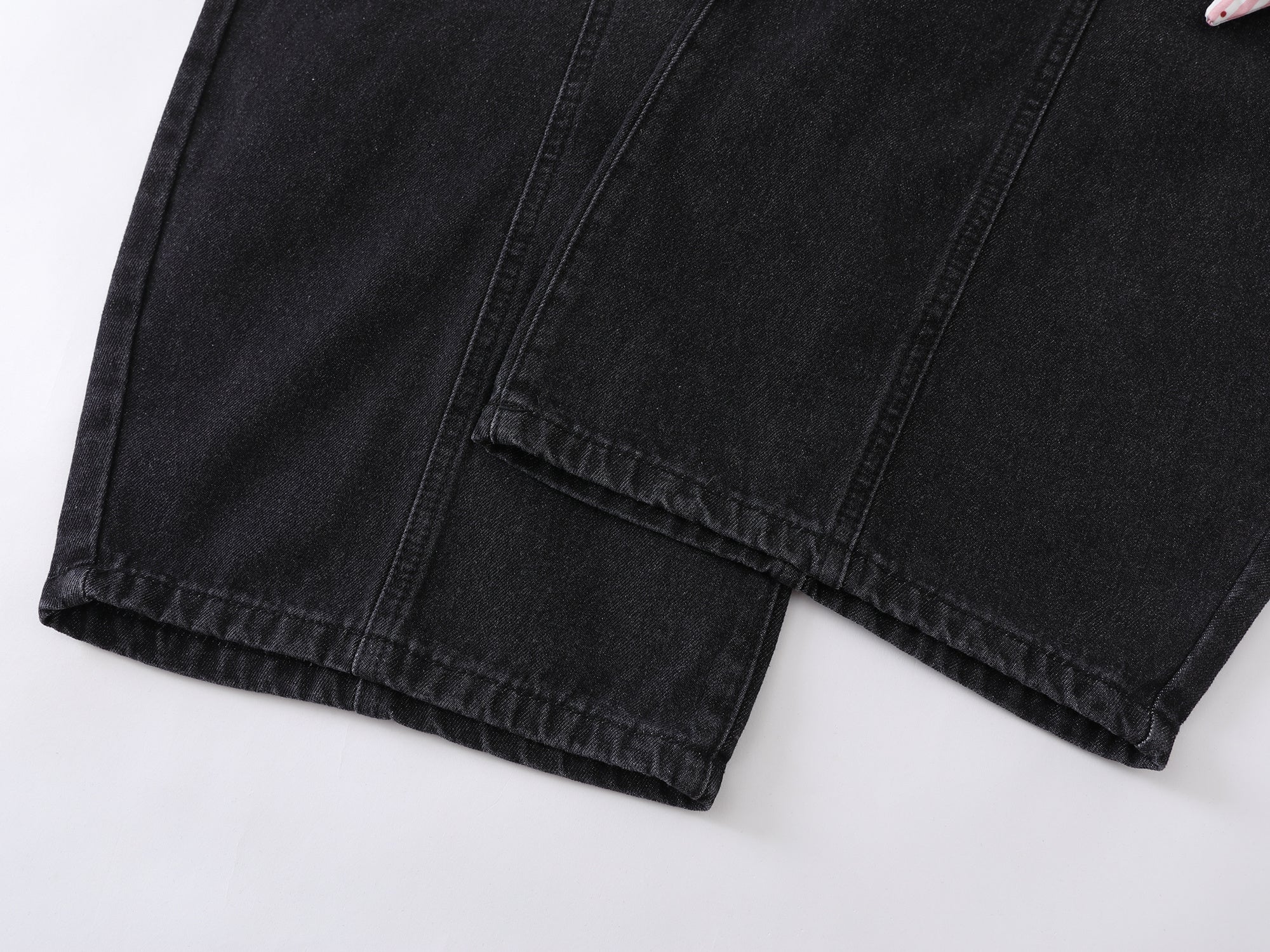 Star Patch Wide-Leg Denim Jeans | Y2K Street Style