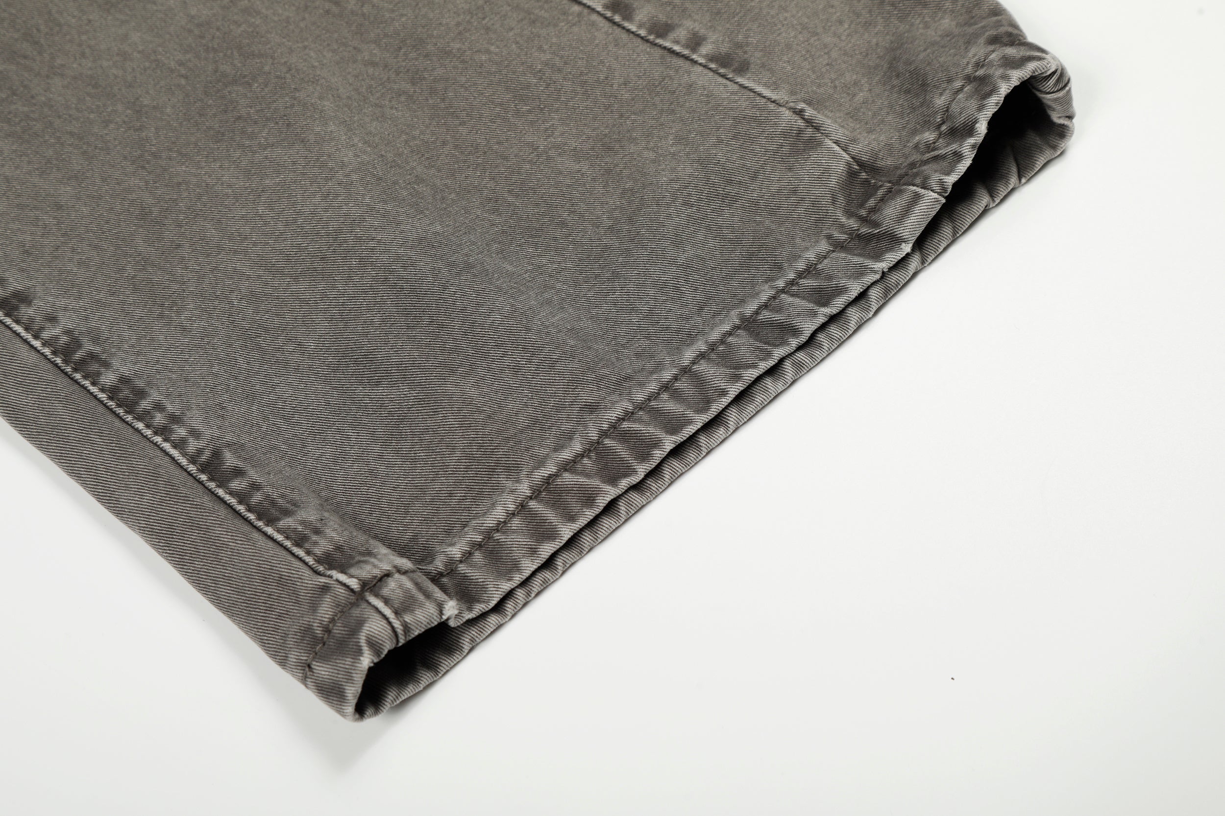 Vintage Grey Washed Wide Curved-Leg Denim Jeans | Omirad