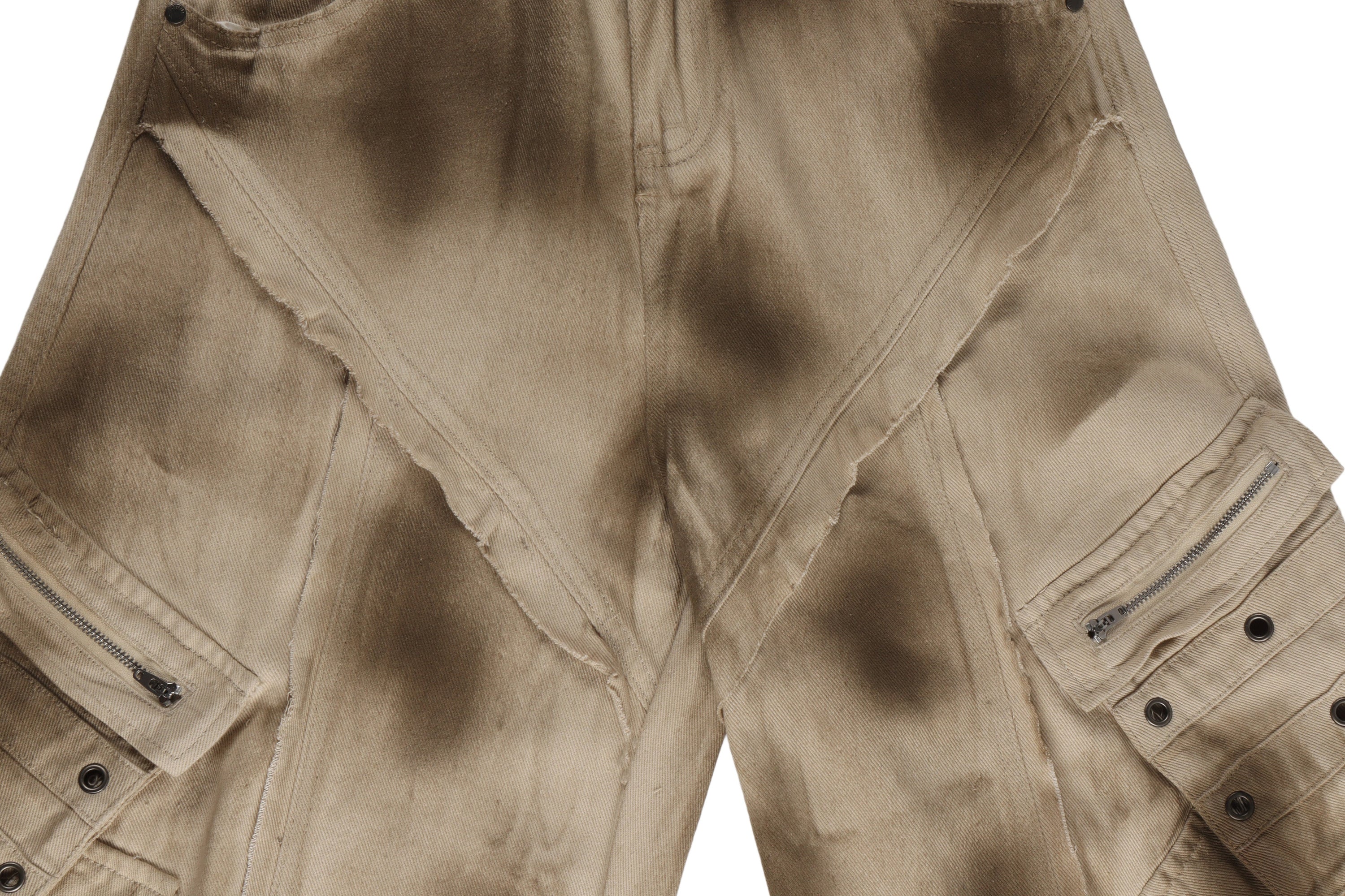 Omirad Distressed Cargo Barrel Pants | Avant-Street Style