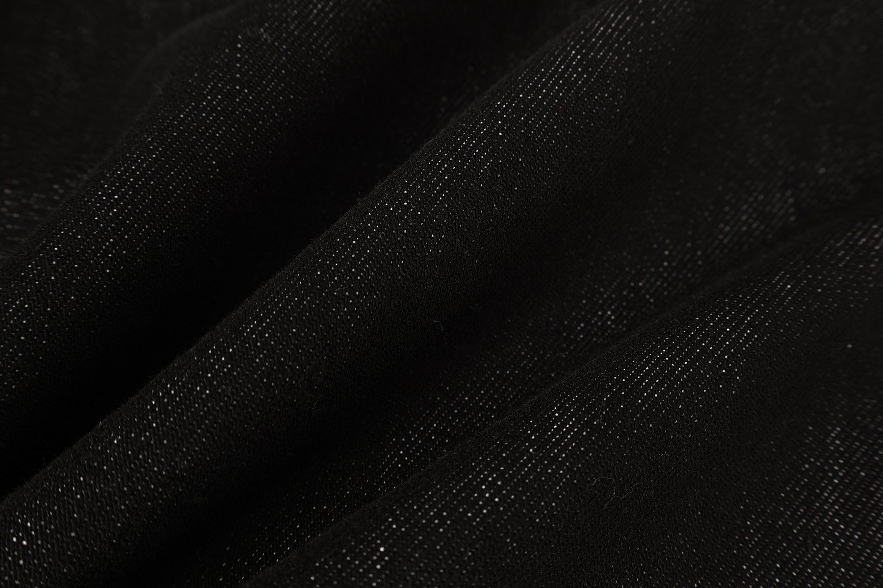 Omirad Cross Pocket Wide-Leg Jeans | Black Denim