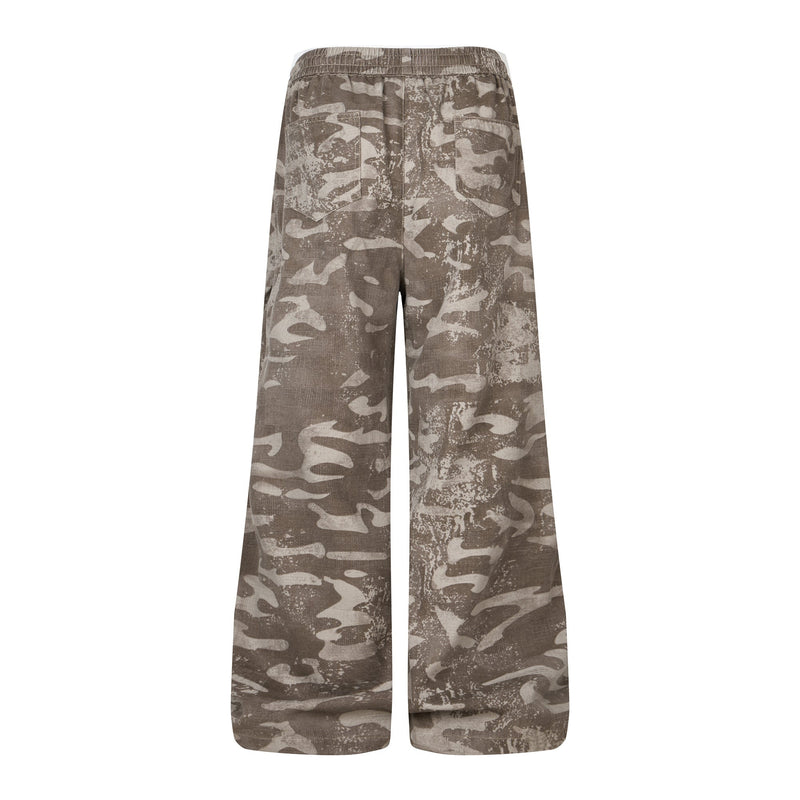 Camo Wide-Leg Sweatpants | Relaxed Fit Streetwear Pants