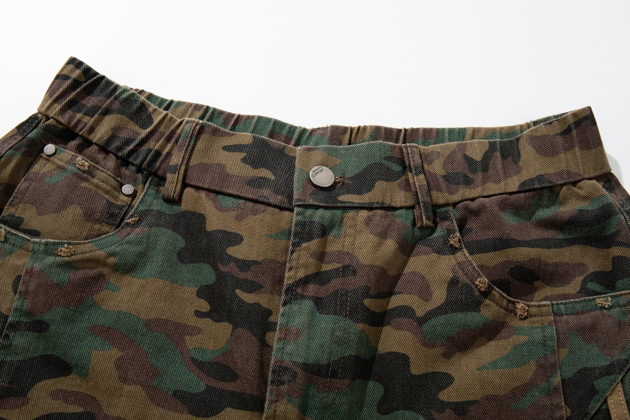 Camo Triple Stripe Wide-Leg Pants | Woodland Military