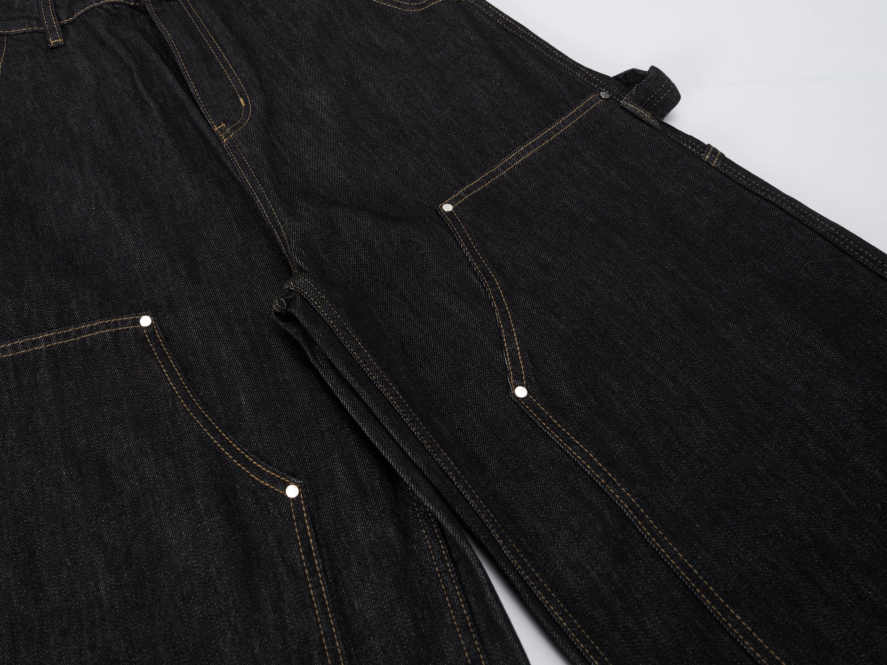 Omirad Utility Wide-Leg Carpenter Jeans | Dark Wash Denim