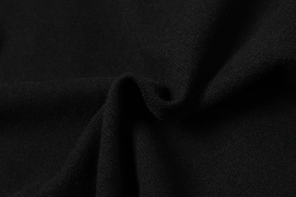 Omirad Minimal Varsity Bomber Jacket | Black Zip-Up