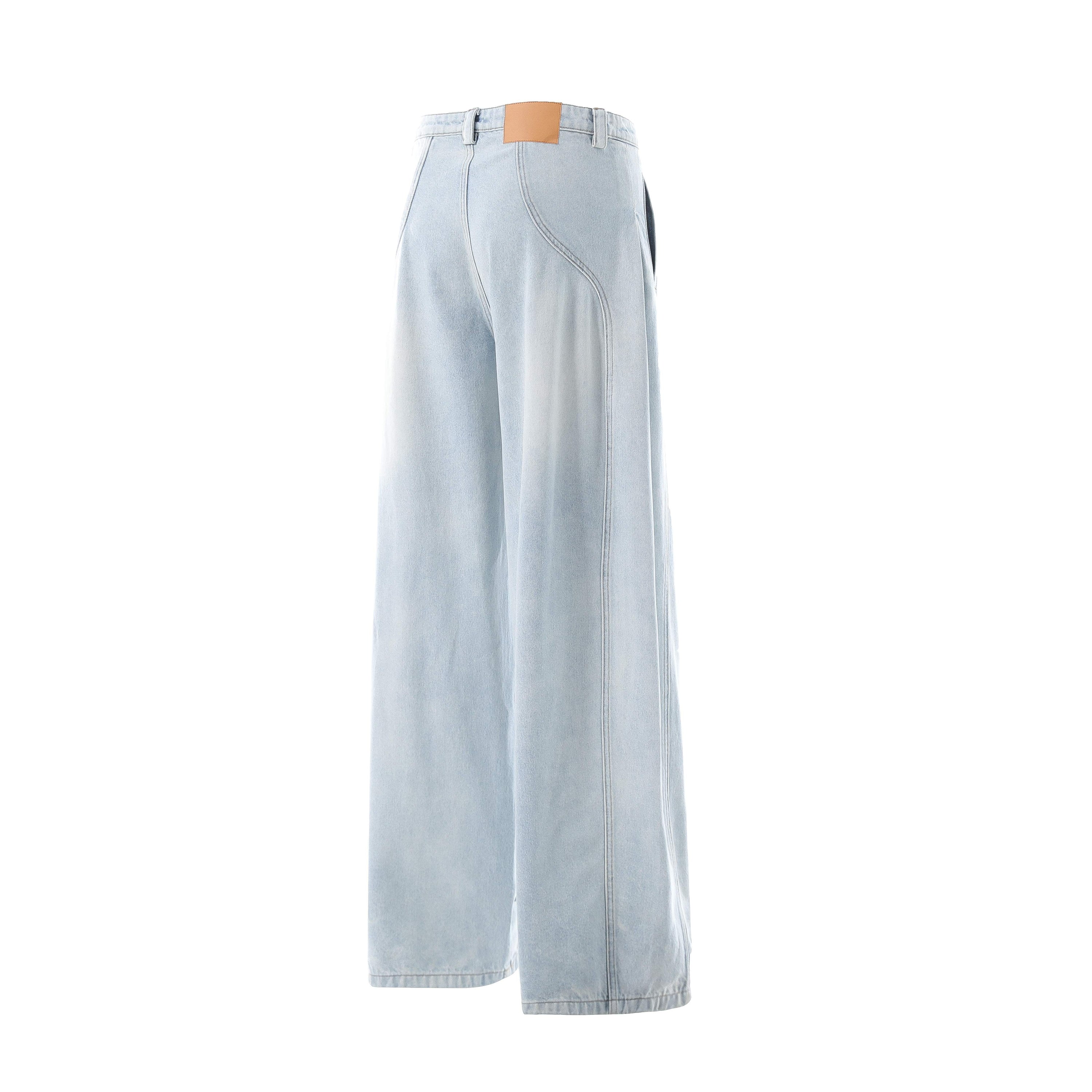Omirad Ice Fade Panel Denim | Wide-Leg Balloon Fit Jeans