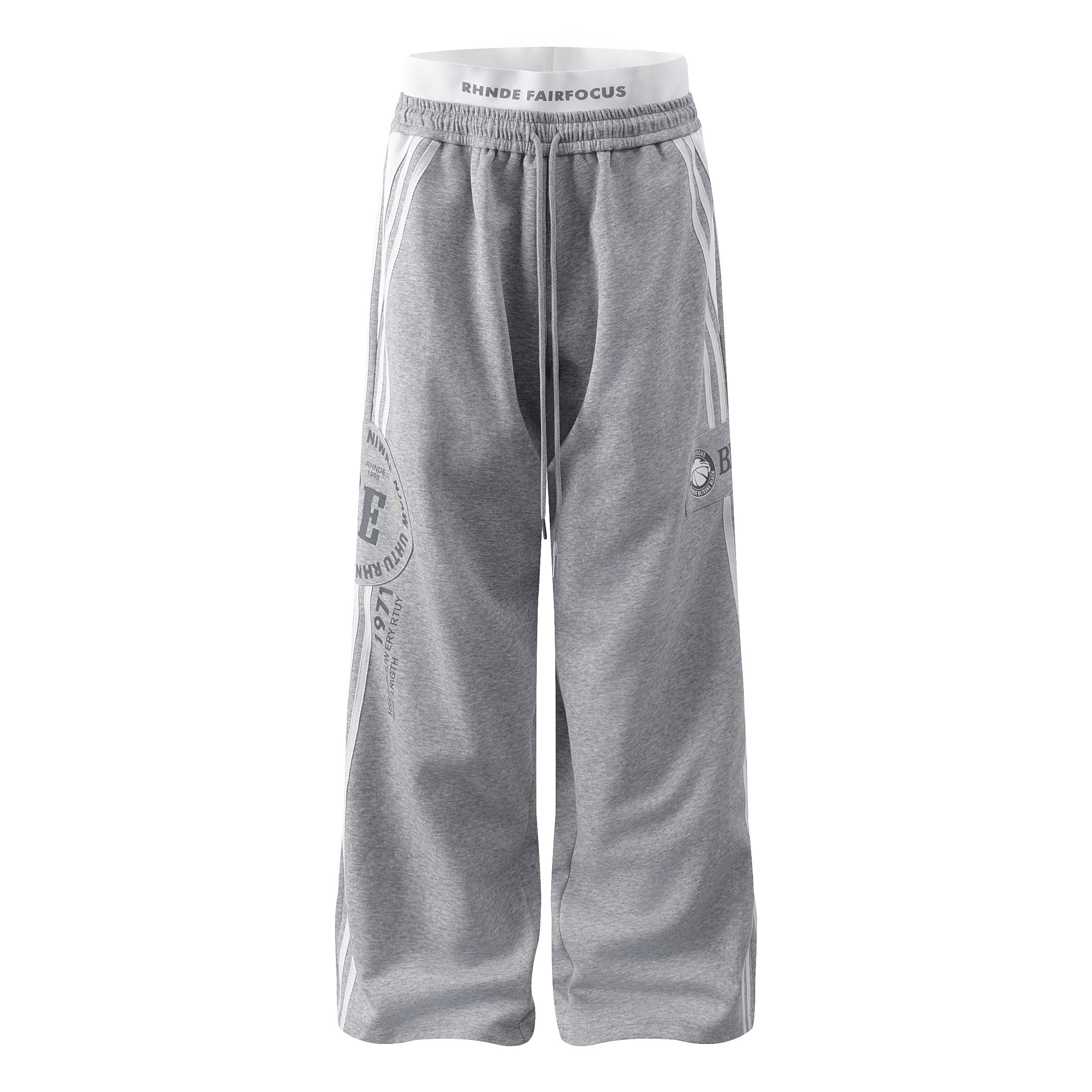 Fairfocus College Track Pants | Wide-Leg Streetwear Sweatpants