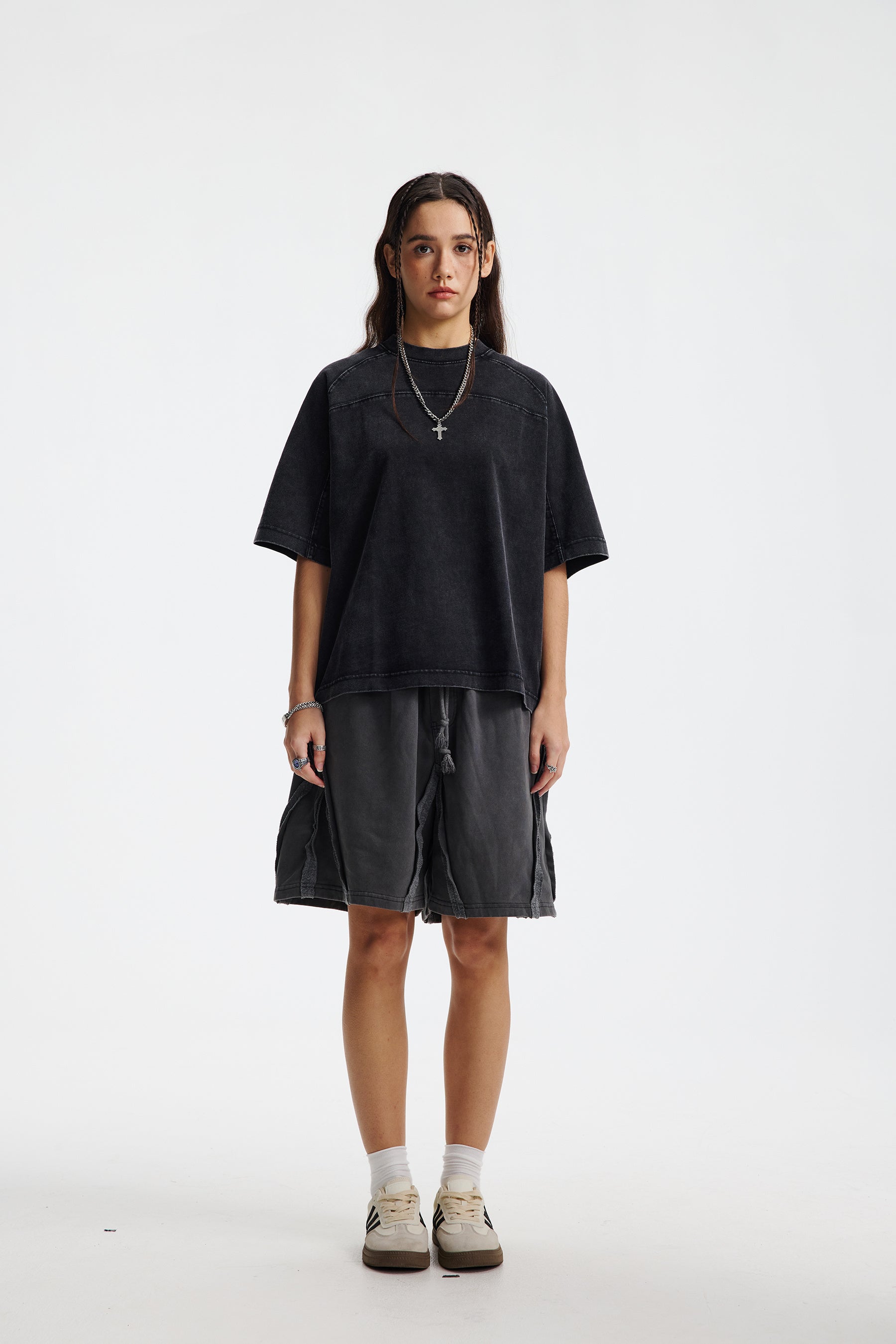 Omirad Vintage Washed Oversized Cotton T-Shirt | Streetwear