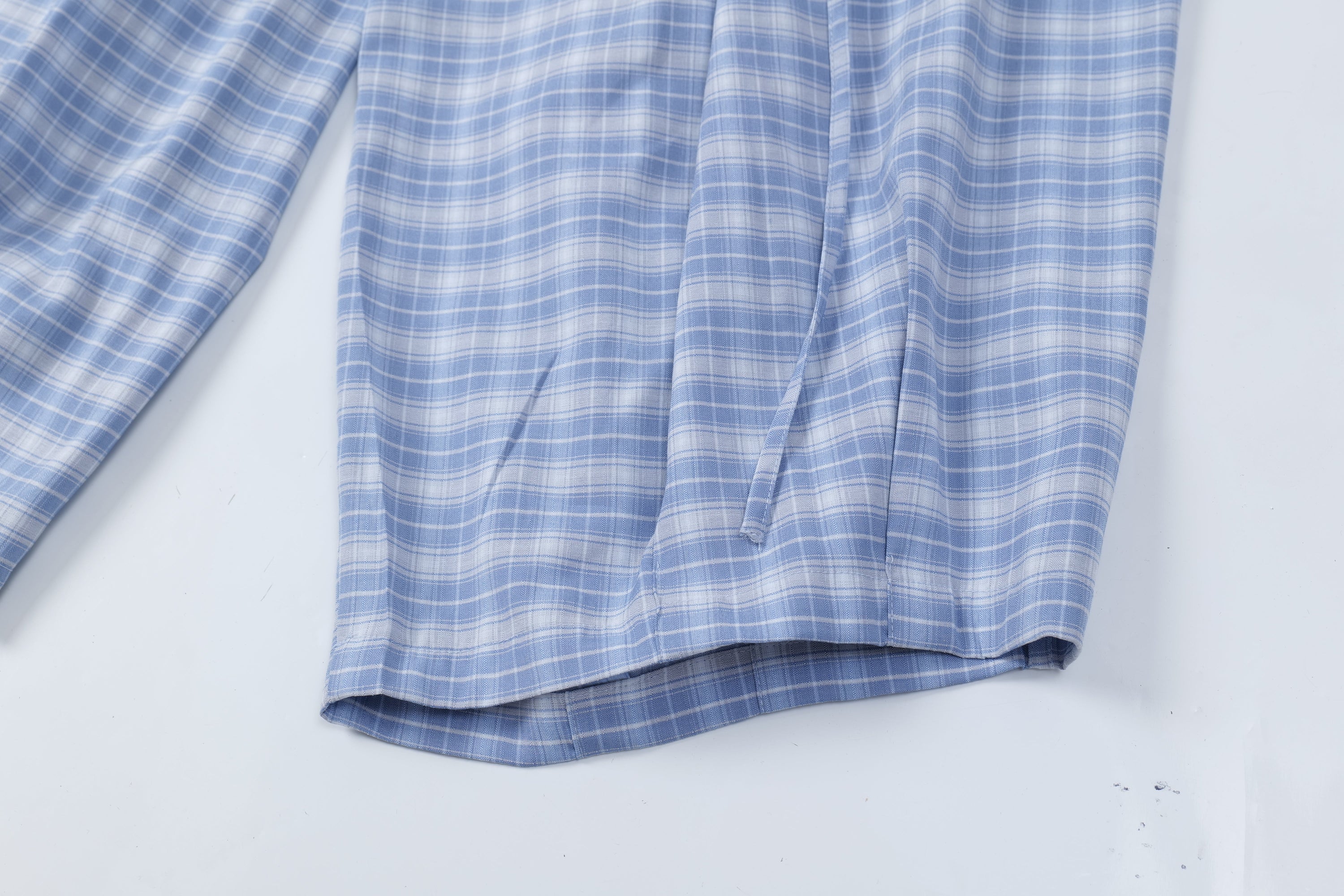 Fairfocus Draped Plaid Wide-Leg Pants | Avant-Garde Streetwear