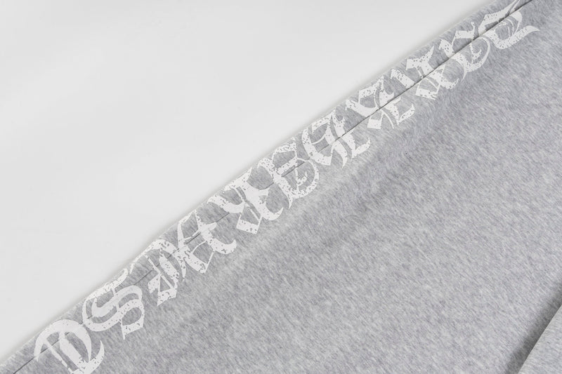Gothic Wide-Leg Wave-Hem Sweatpants | Bold Streetwear
