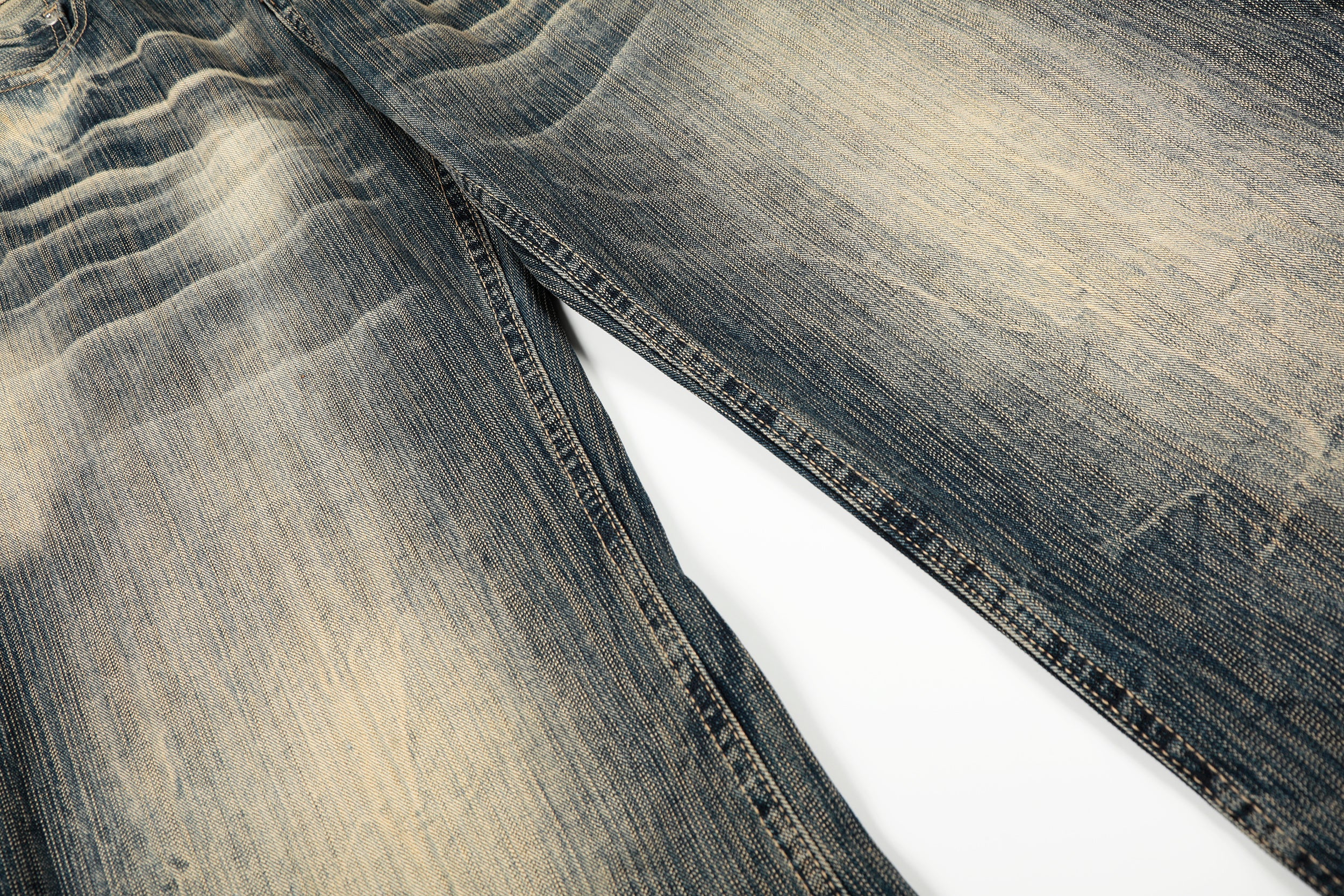Vintage Washed Wide-Leg Denim Pants | Relaxed Streetwear Fit